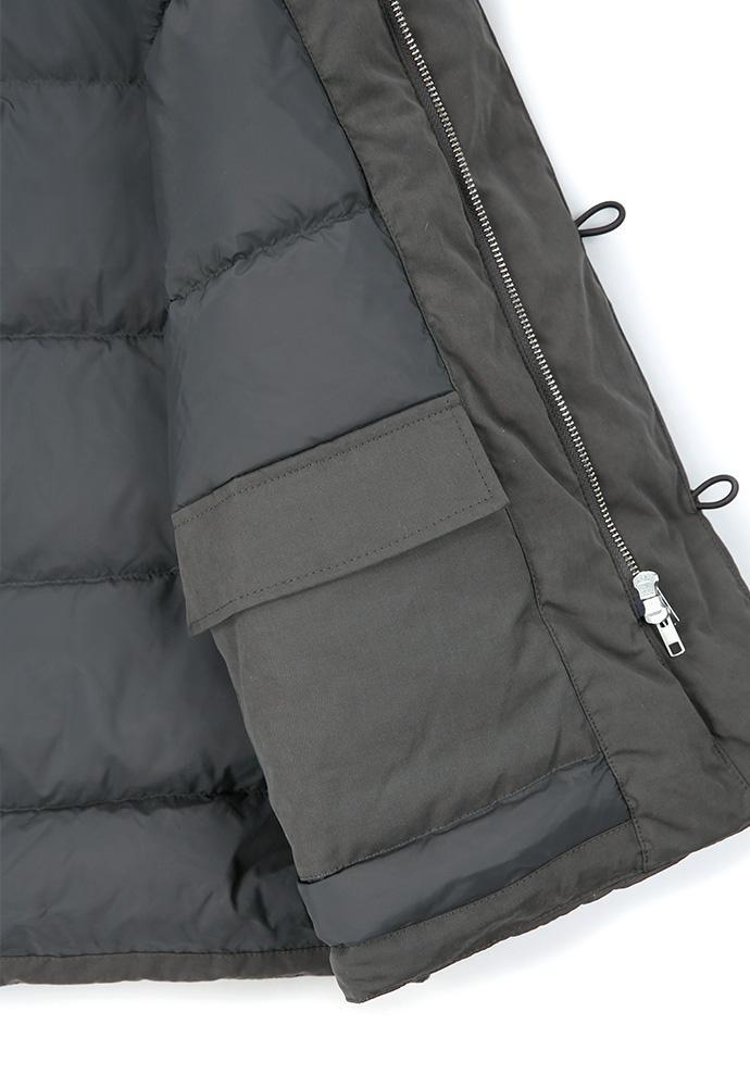 Art if acts - Shawl Collar Down Vest (Charcoal) product image 16 | TRAB K-Fashion Australia