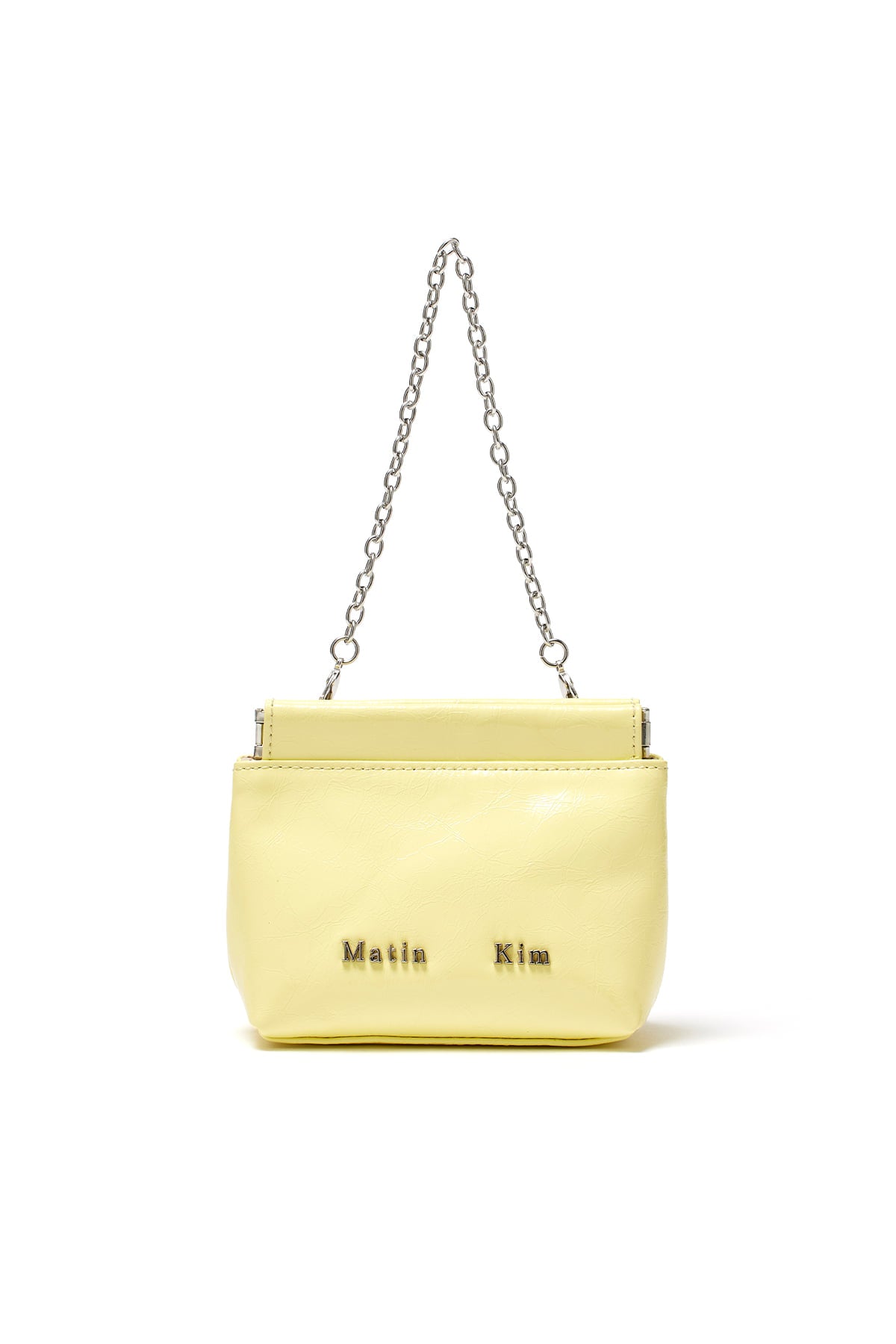 Matin Kim - Glossy Leather Mini Wallet Bag (Light Yellow) product image 3 | TRAB K-Fashion Australia