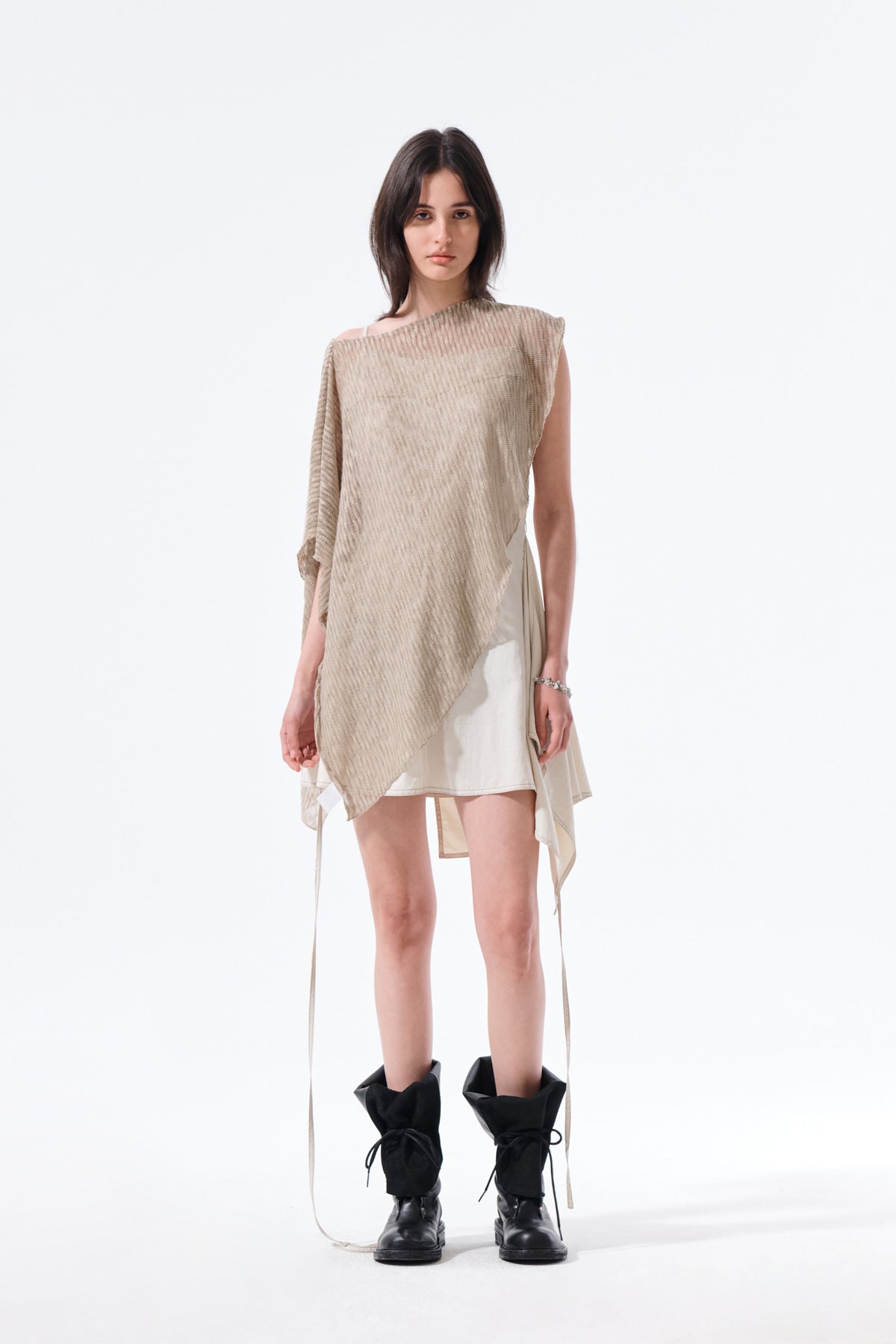 Matin Kim - Transformable Cover Up Scarf (Khaki) product image 10 | TRAB K-Fashion Australia