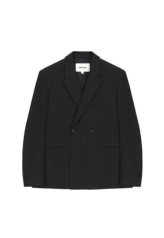 Tonywack - Tailored Double Breasted Blazer (Black) product image 5 | TRAB K-Fashion Australia