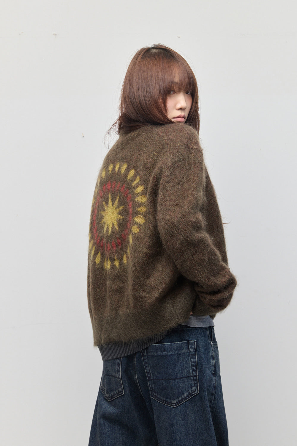 Hatchingroom - Hanabi Mohair Cardigan (Khaki) product image 11 | TRAB K-Fashion Australia