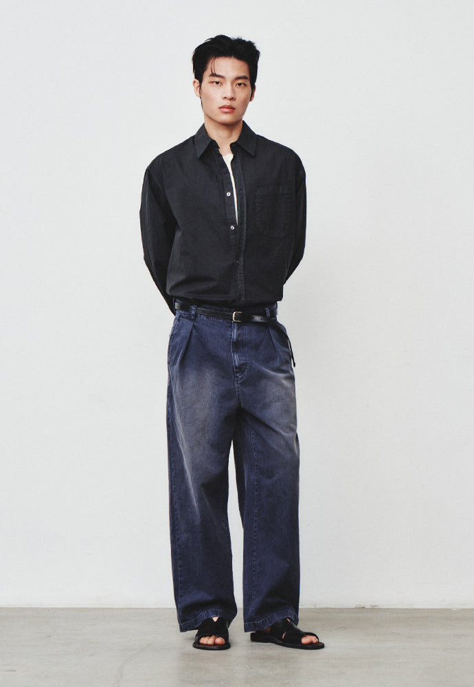 Art if acts - Padre Garment-dyed Shirt (Charcoal) product image 6 | TRAB K-Fashion Australia