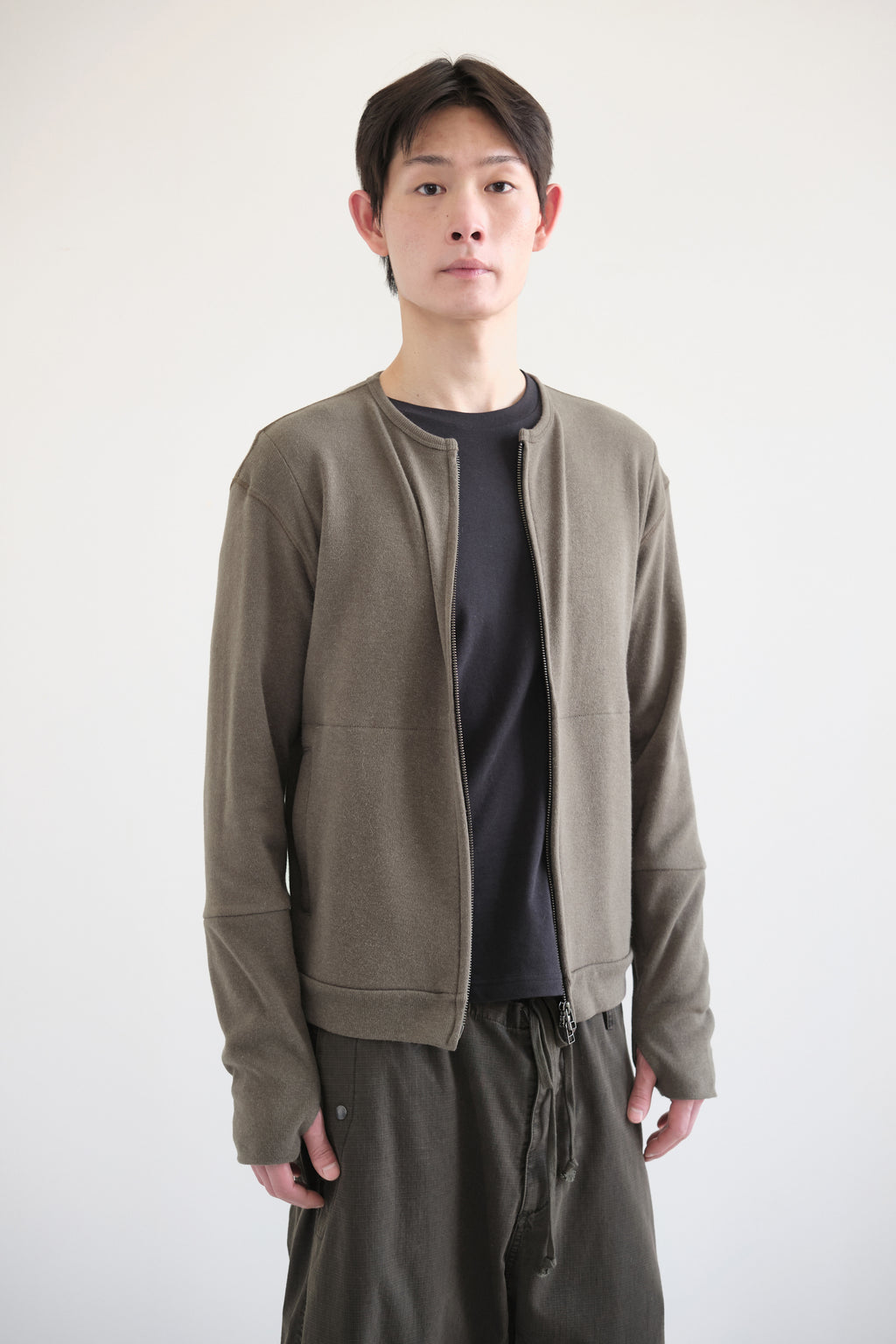 Hatchingroom - Layer Cardigan V2 (Olive) product image 8 | TRAB K-Fashion Australia