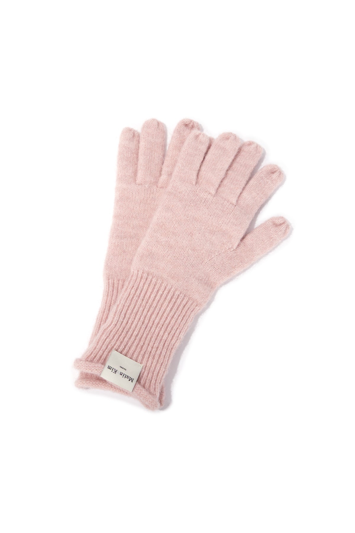 Matin Kim - Finger Hole Knit Gloves (Light Pink) product image 5 | TRAB K-Fashion Australia