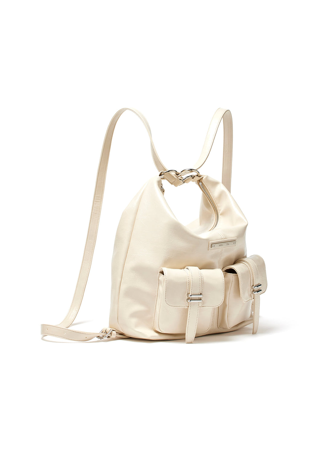 Matin Kim - Double Pocket Two Way Bag (Cream) product image 3 | TRAB K-Fashion Australia