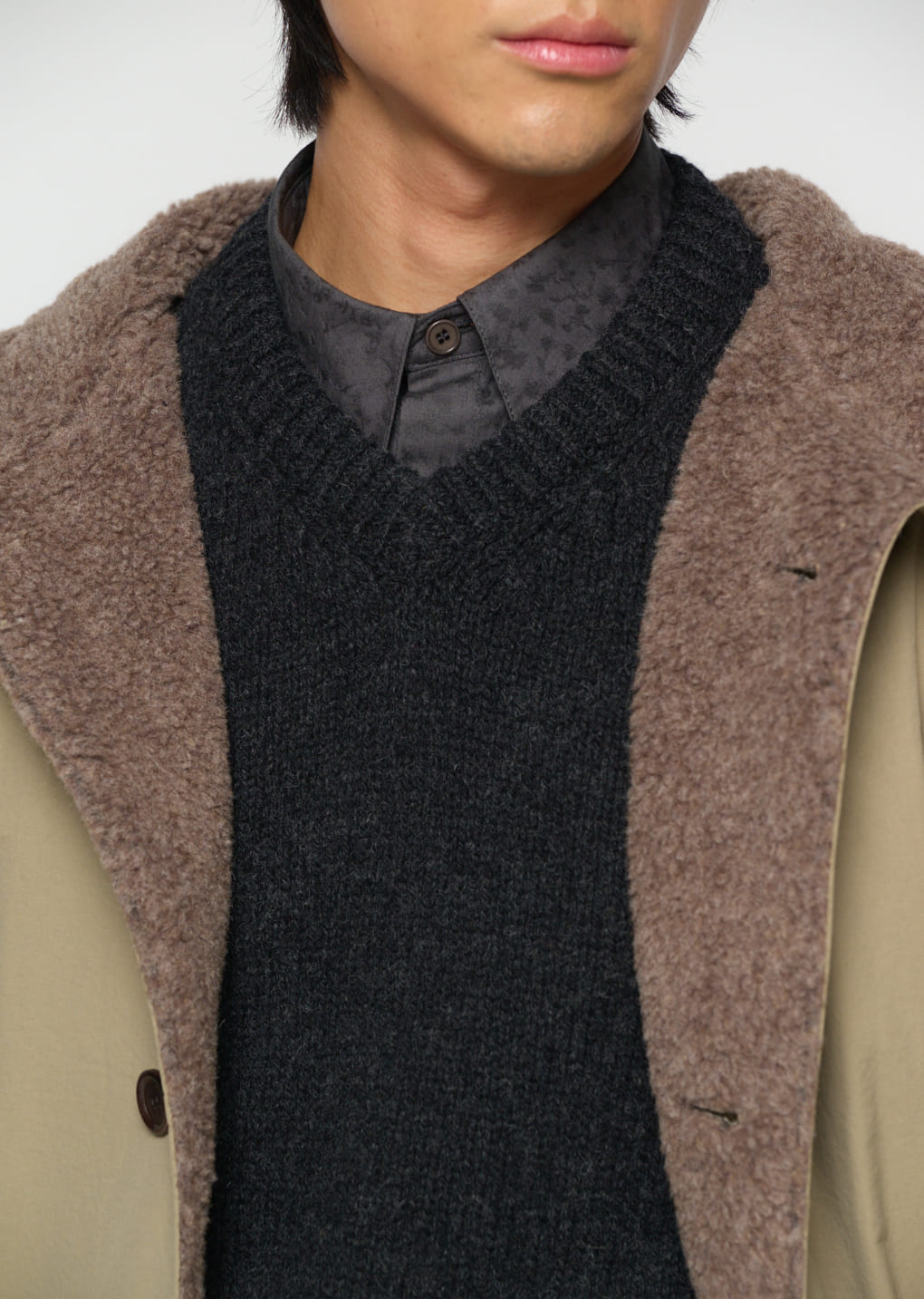 Amomento - padded shearling parka (Khaki) product image 11 | TRAB K-Fashion Australia