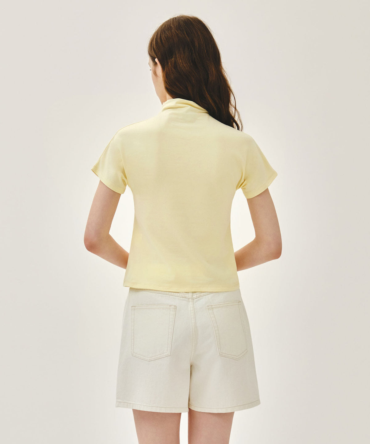 Marithe & Francois Girbaud - Half Neck Tee (Cream) product image 3 | TRAB K-Fashion Australia