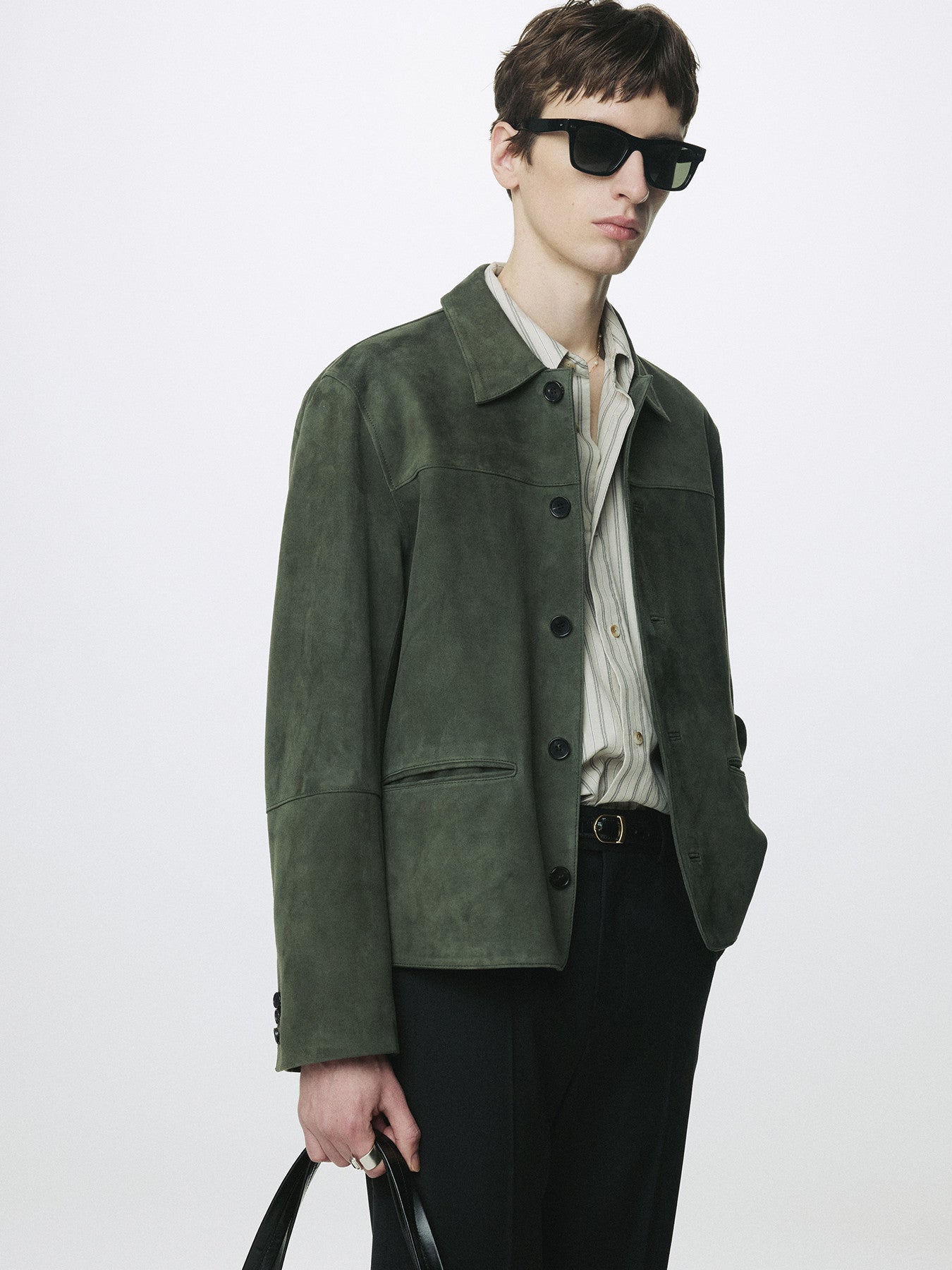 Tonywack - Goat Suede Chore Jacket (Faded Green) product image 5 | TRAB K-Fashion Australia