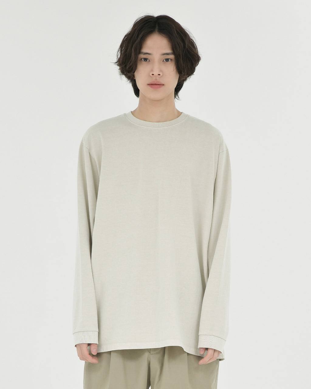 Brownyard - Washed Long Sleeve (Washed Beige) product image 1 | TRAB K-Fashion Australia