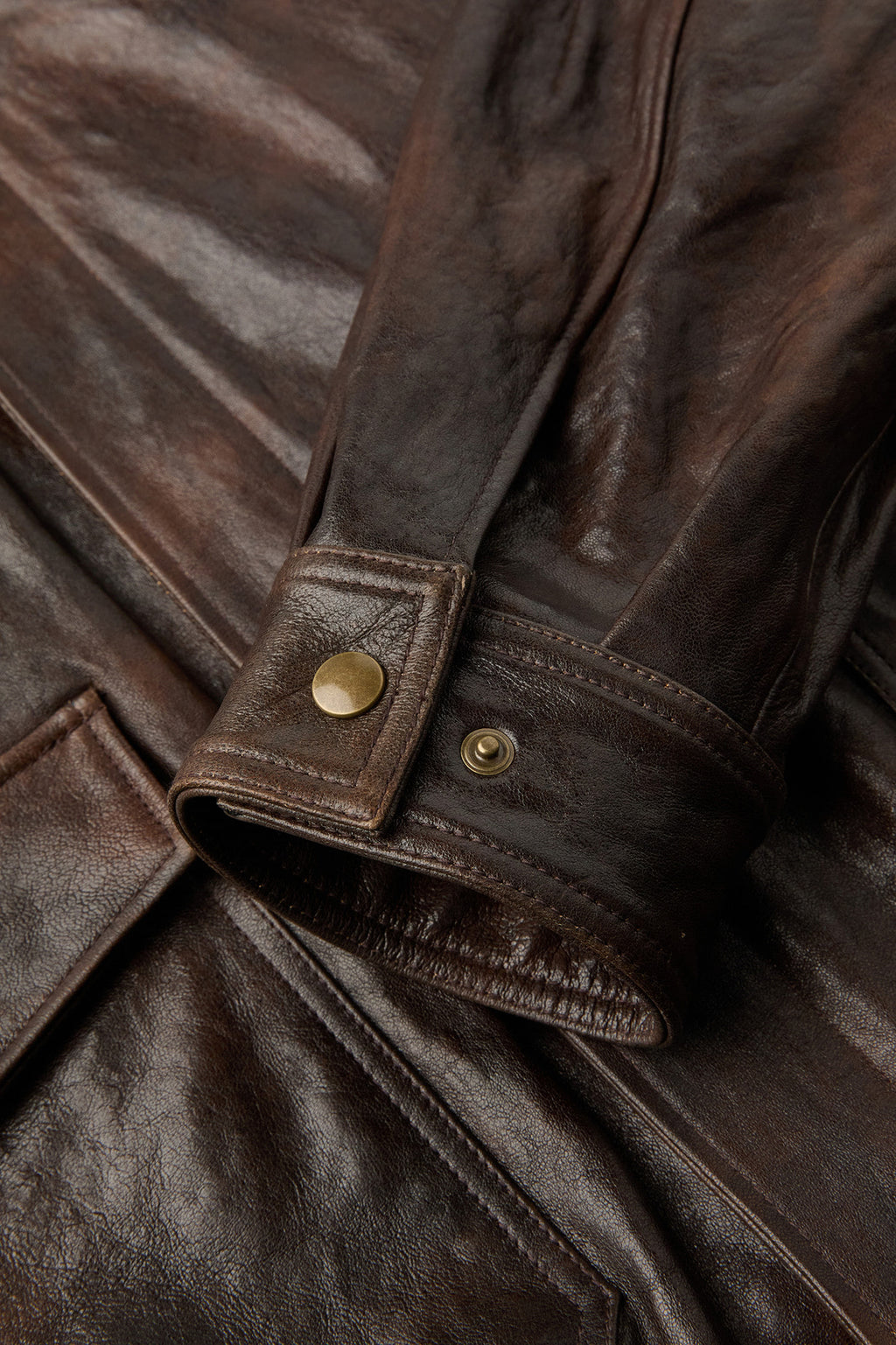 Coor - Vegetable Leather A-2 Jacket (Brown) product image 6 | TRAB K-Fashion Australia