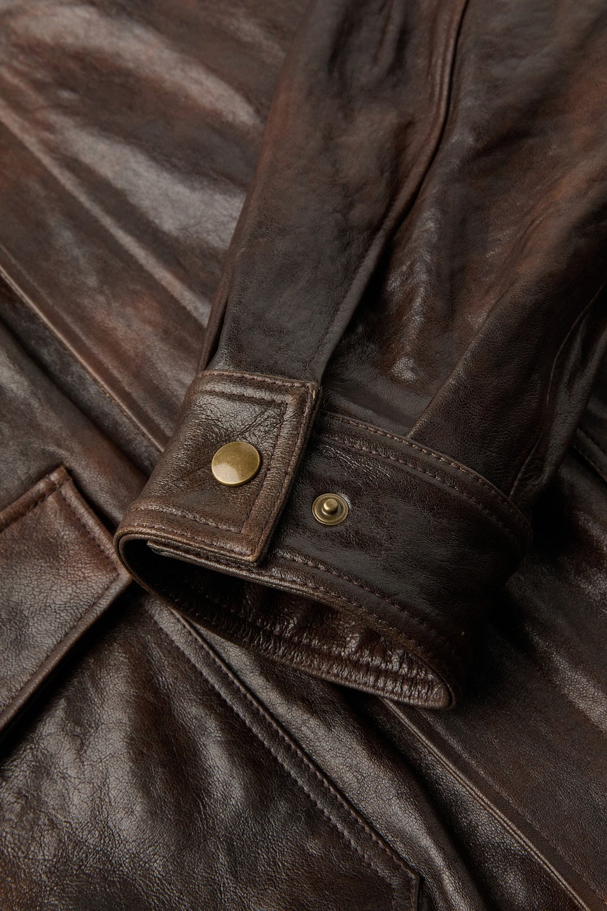 Coor - Vegetable Leather A-2 Jacket (Brown) product image 6 | TRAB K-Fashion Australia