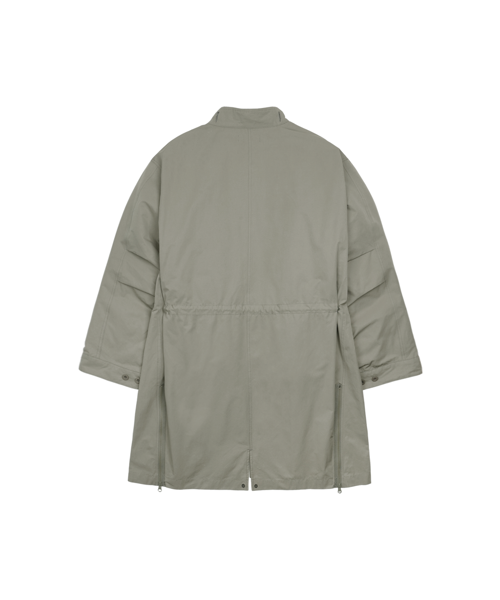 Zipper Field Parka (Grey Beige)