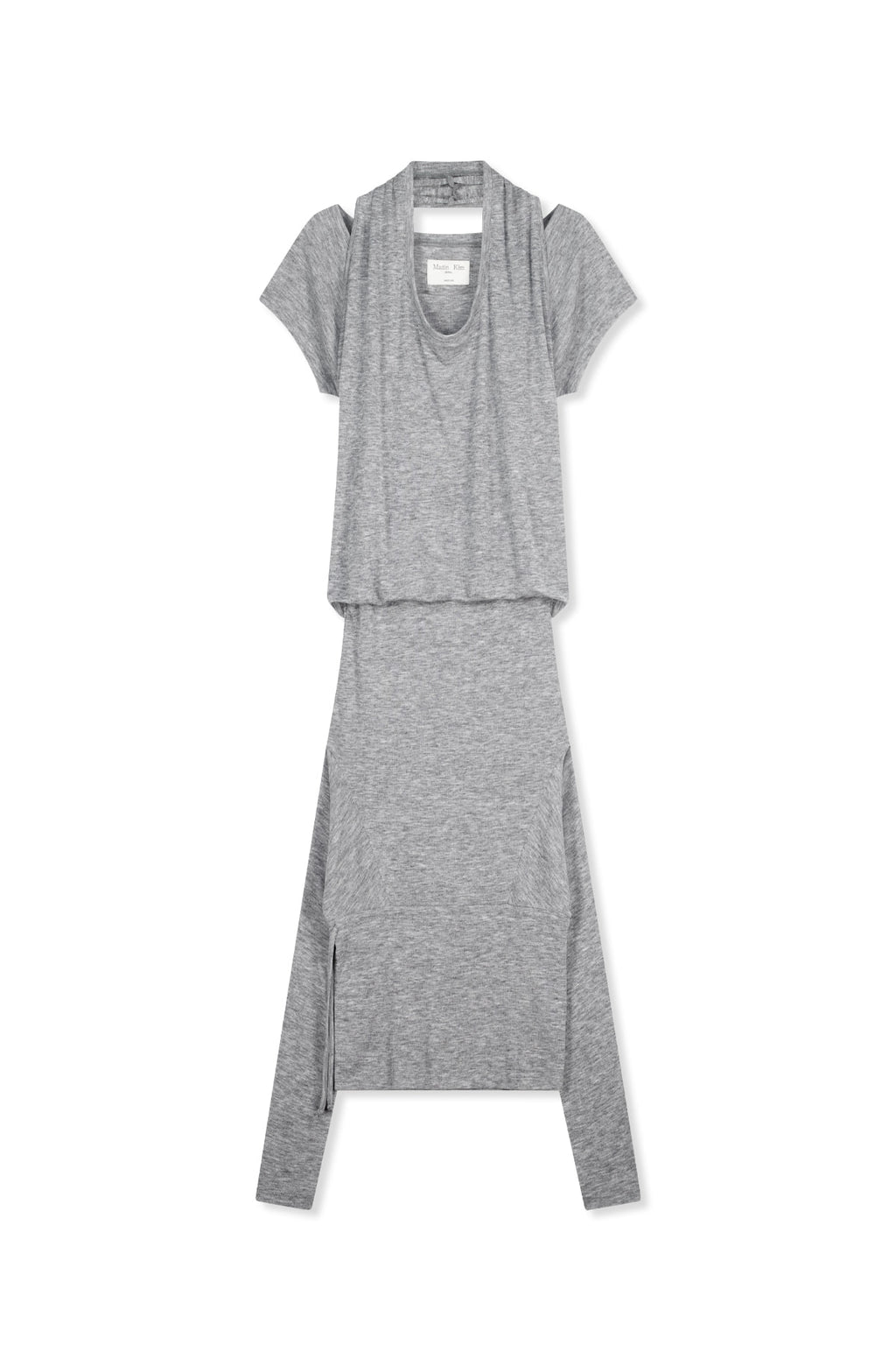 Matin Kim - Two Way Layered Jersey Dress (Grey) product image 1 | TRAB K-Fashion Australia