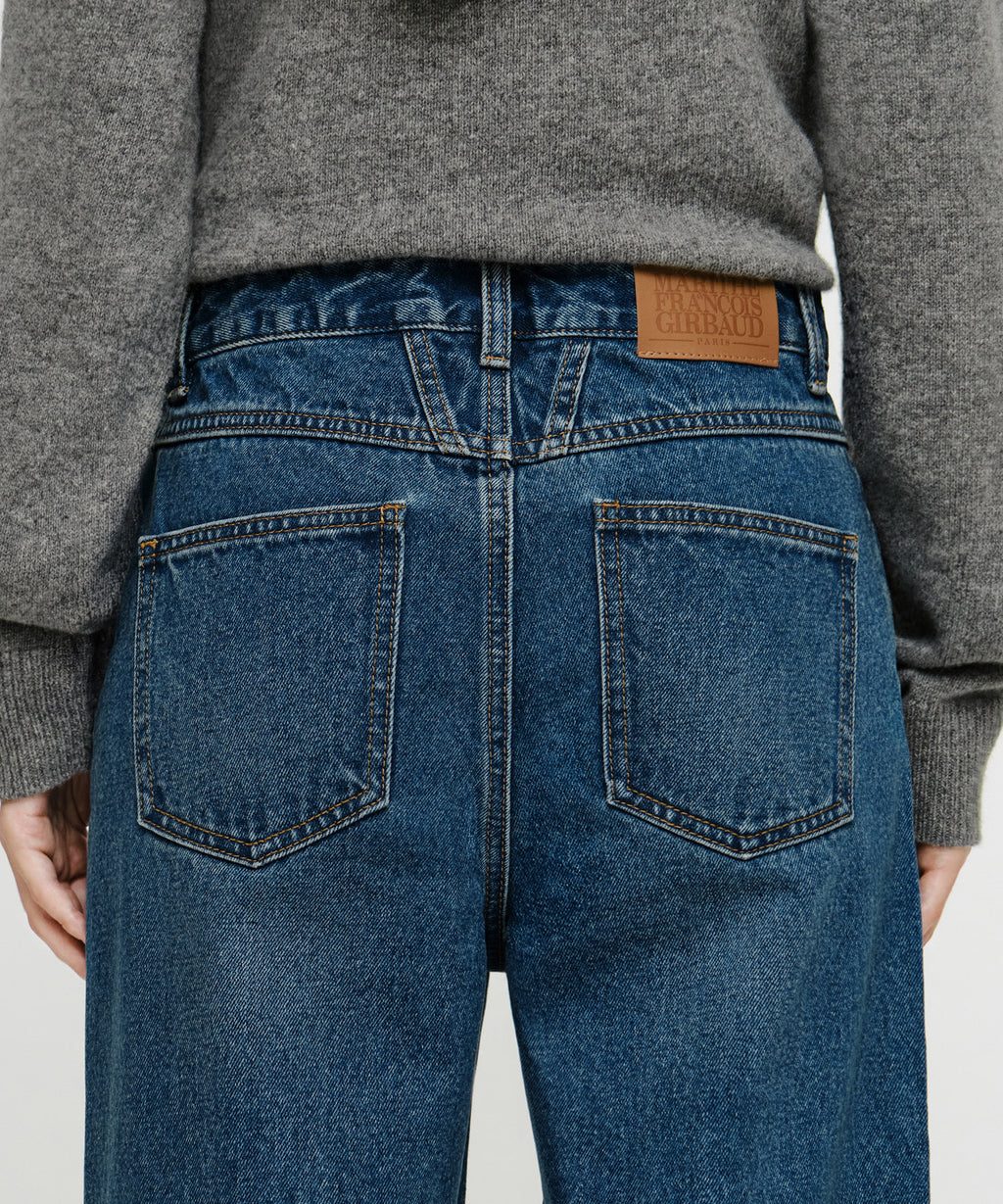 Marithe & Francois Girbaud - [Pre-order – Ships 19 Oct] Straight Denim Pants (Blue) product image 2 | TRAB K-Fashion Australia