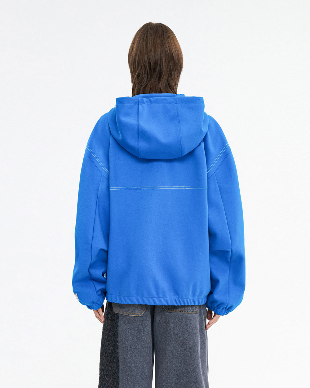 Ader Error - Liner hoodie zip-up (Blue) product image 3 | TRAB K-Fashion Australia