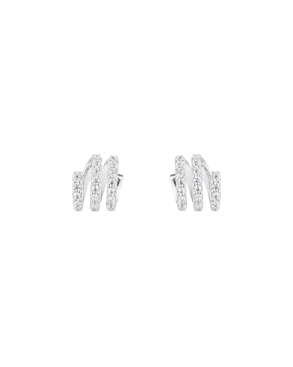 Numbering - Flat Coil Pave Earrings #4113 product image 4 | TRAB K-Fashion Australia