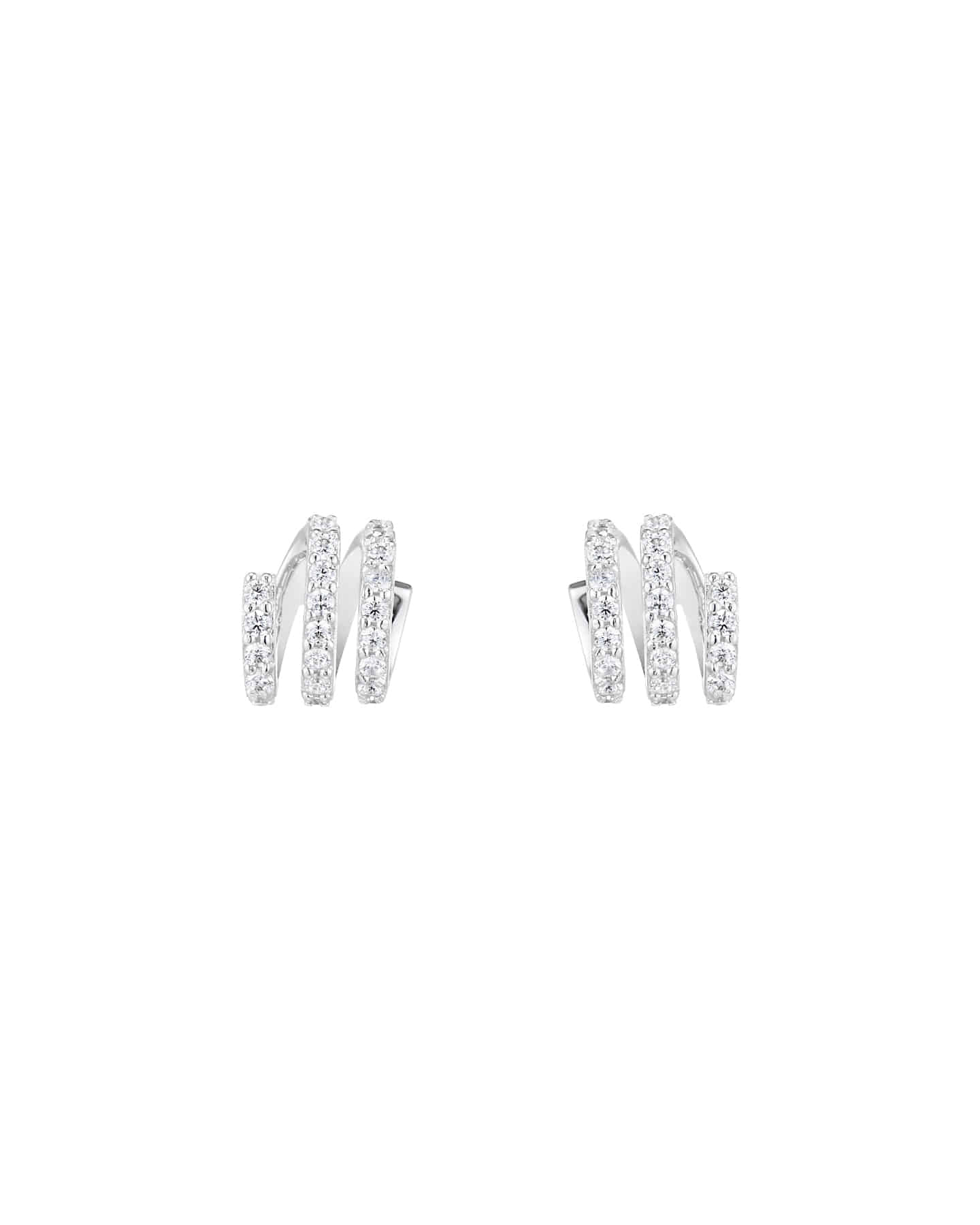 Numbering - Flat Coil Pave Earrings #4113 product image 4 | TRAB K-Fashion Australia