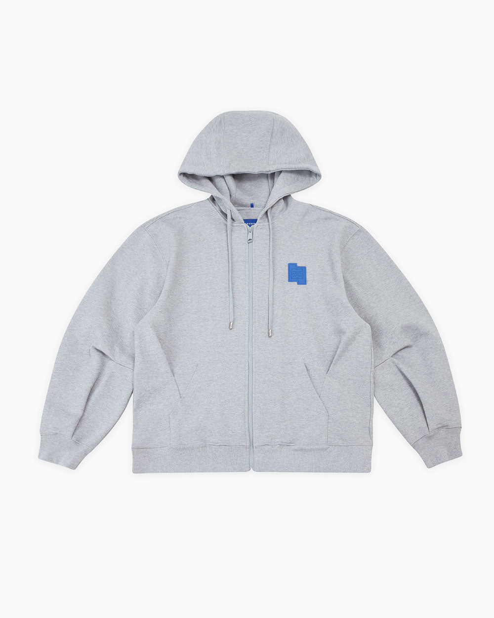 Ader Error - TRS decal hoodie zip-up (Grey) product image 11 | TRAB K-Fashion Australia