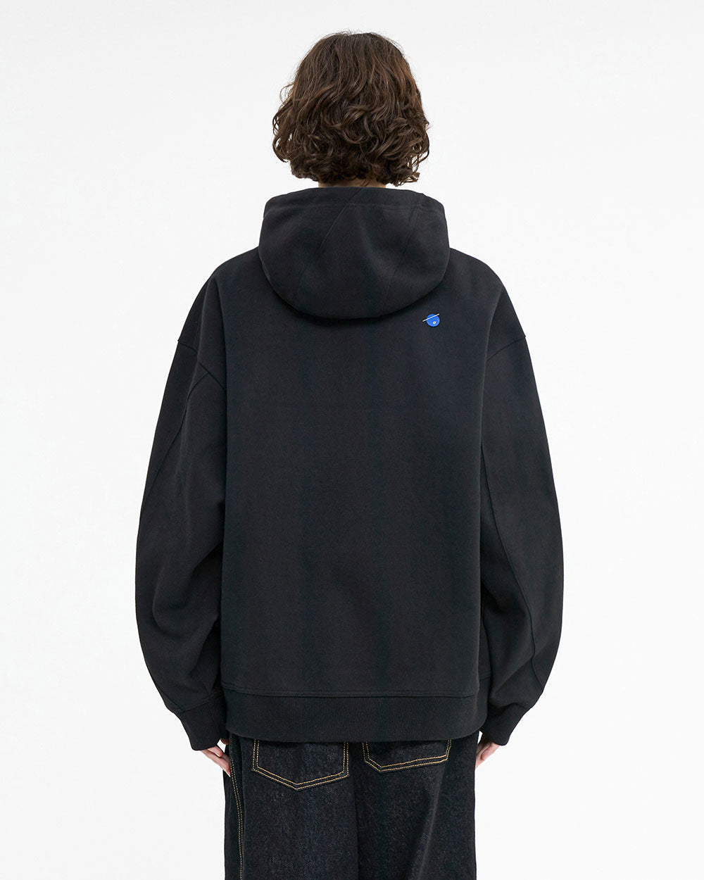 Ader Error - Enty logo hoodie zip-up (Noir) product image 3 | TRAB K-Fashion Australia