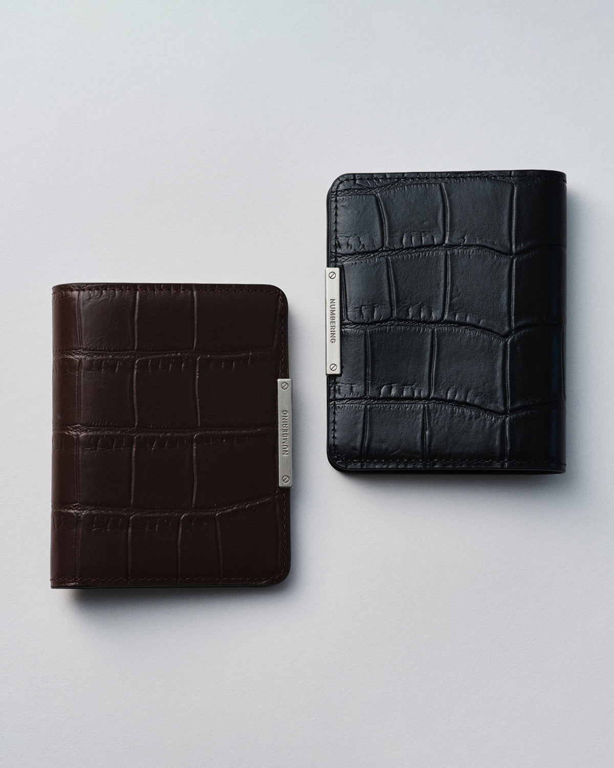 Numbering - Croc Leather Bifold Wallet #1061 product image 1 | TRAB K-Fashion Australia