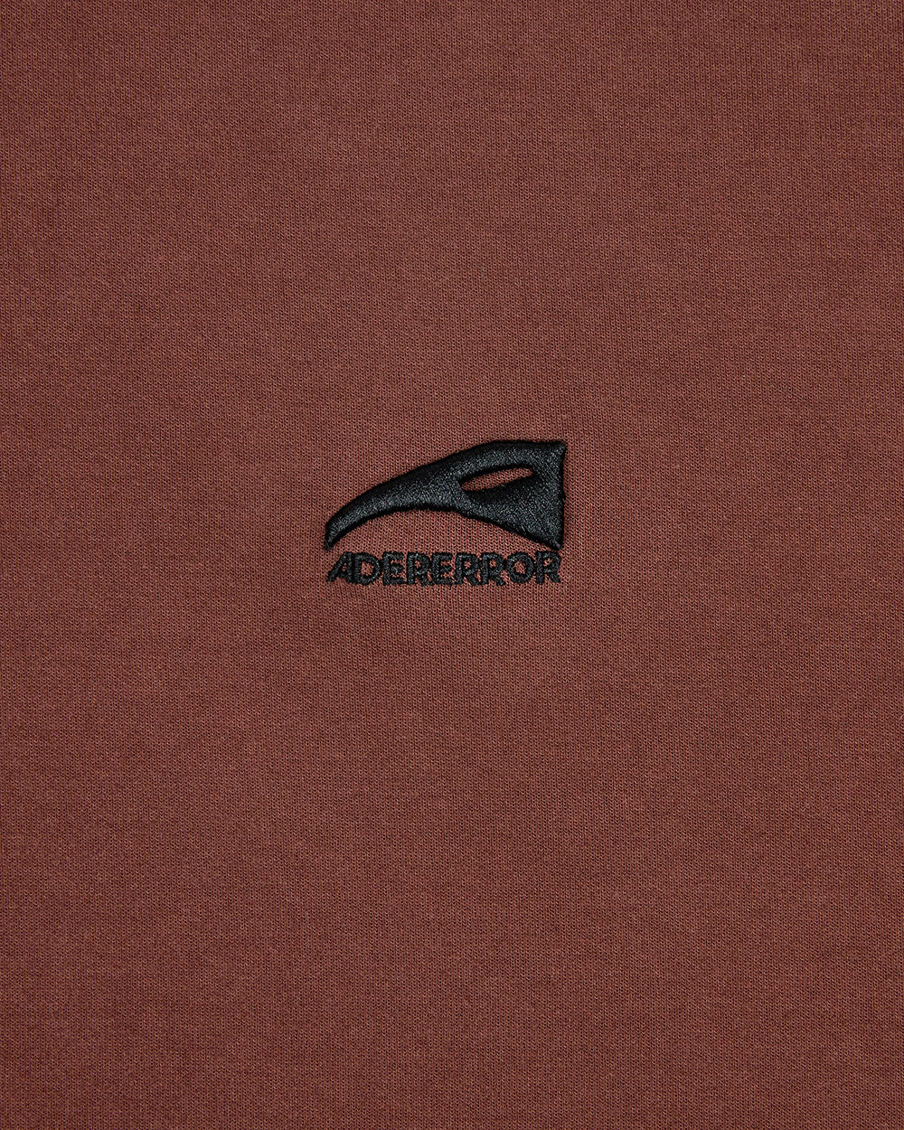 Ader Error - Enty logo hoodie zip-up (Burgundy) product image 6 | TRAB K-Fashion Australia