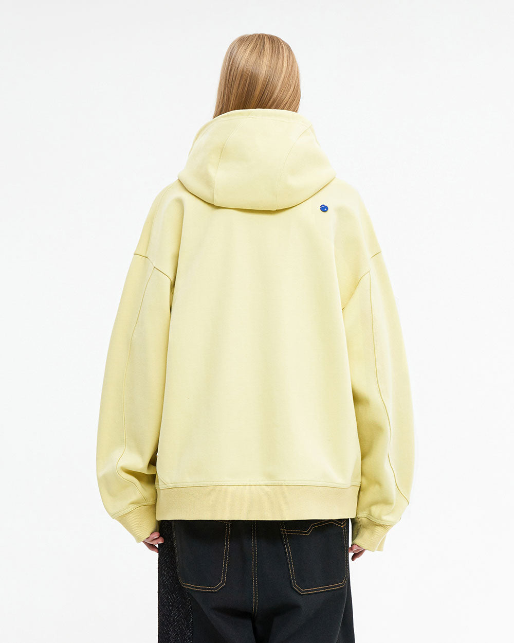 Ader Error - Enty logo hoodie zip-up (Yellow) product image 3 | TRAB K-Fashion Australia