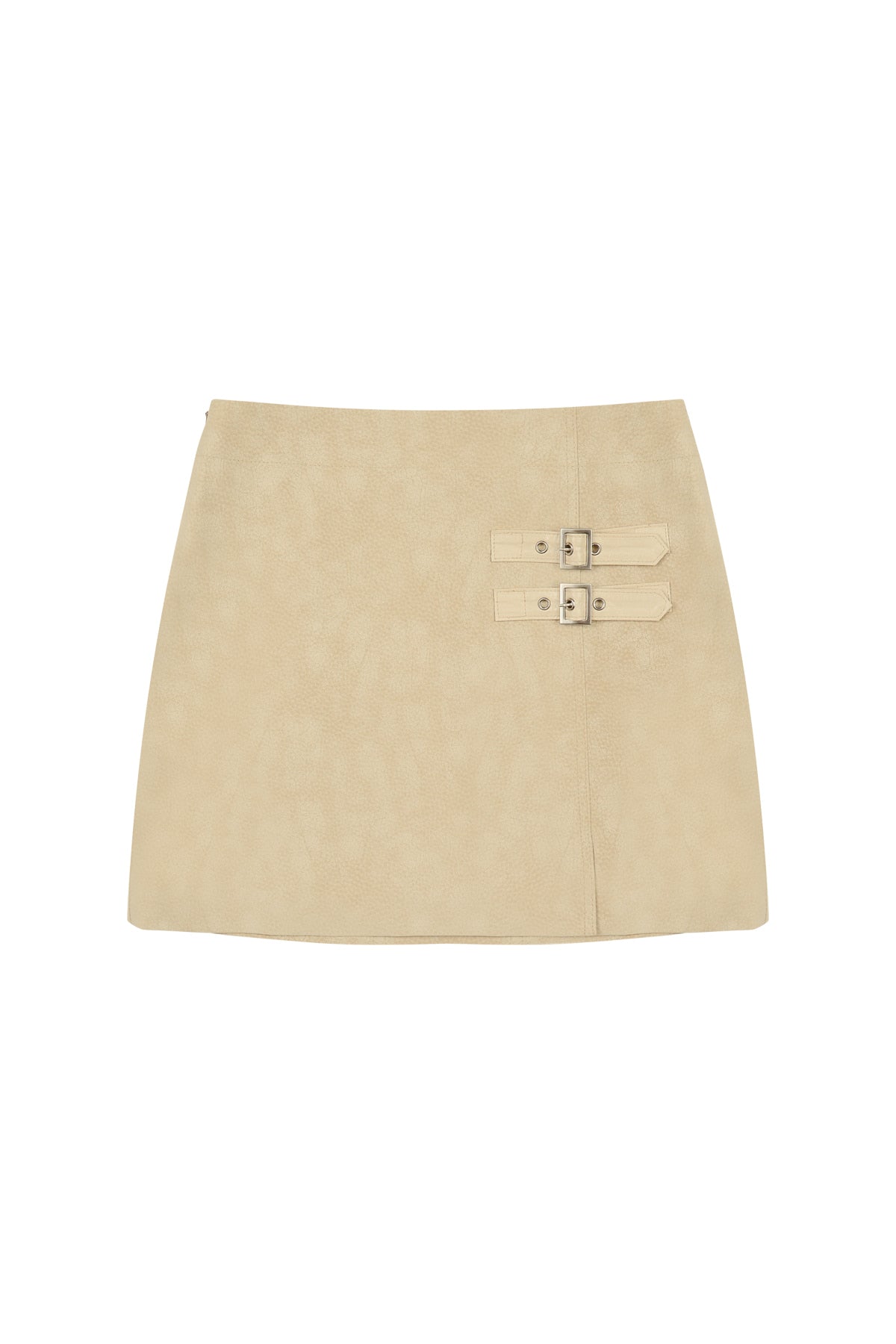 Matin Kim - Buckle Mini Skirt (Beige) product image 1 | TRAB K-Fashion Australia