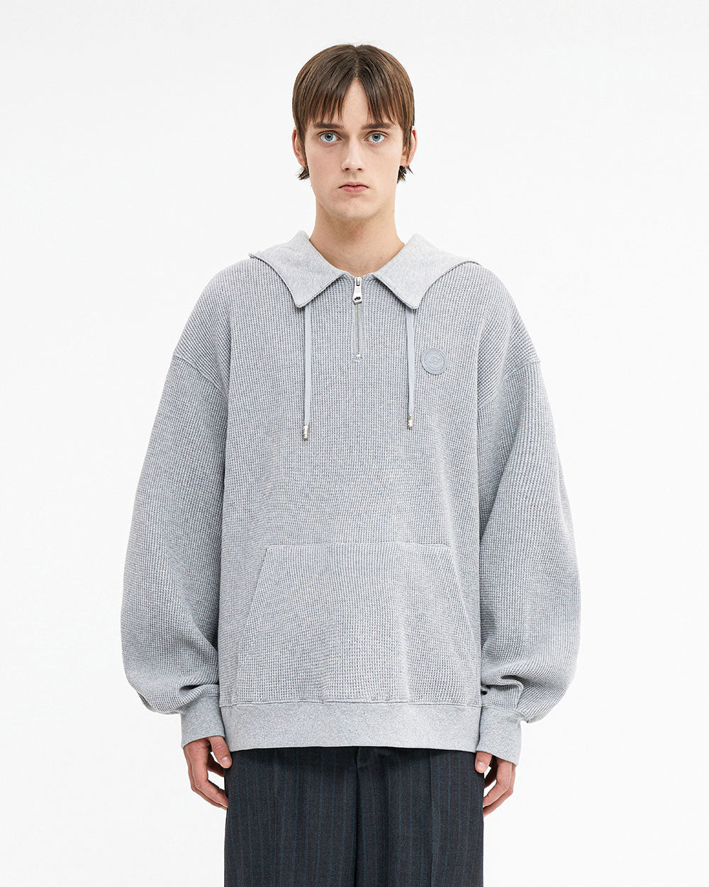 Ader Error - Speric logo hoodie (Grey) product image 1 | TRAB K-Fashion Australia