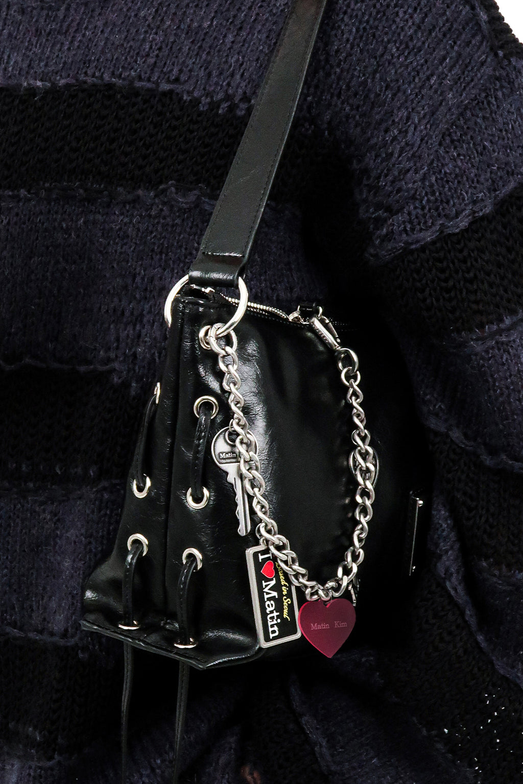 Matin Kim - Matin Kim X Casetify Phone Charm (Dark Silver) product image 7 | TRAB K-Fashion Australia