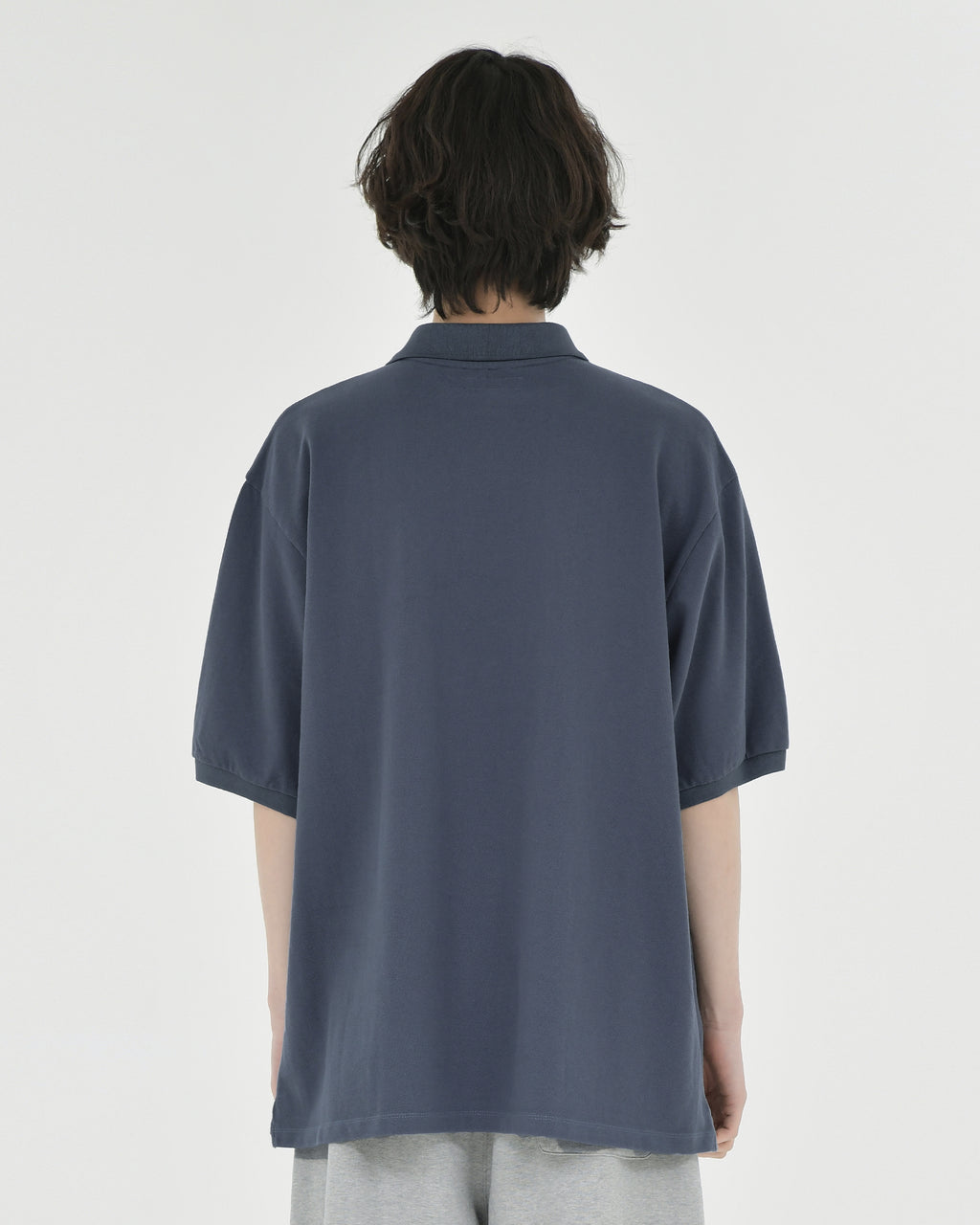 Brownyard - Cotton Pique Shirt (Blue Grey) product image 2 | TRAB K-Fashion Australia