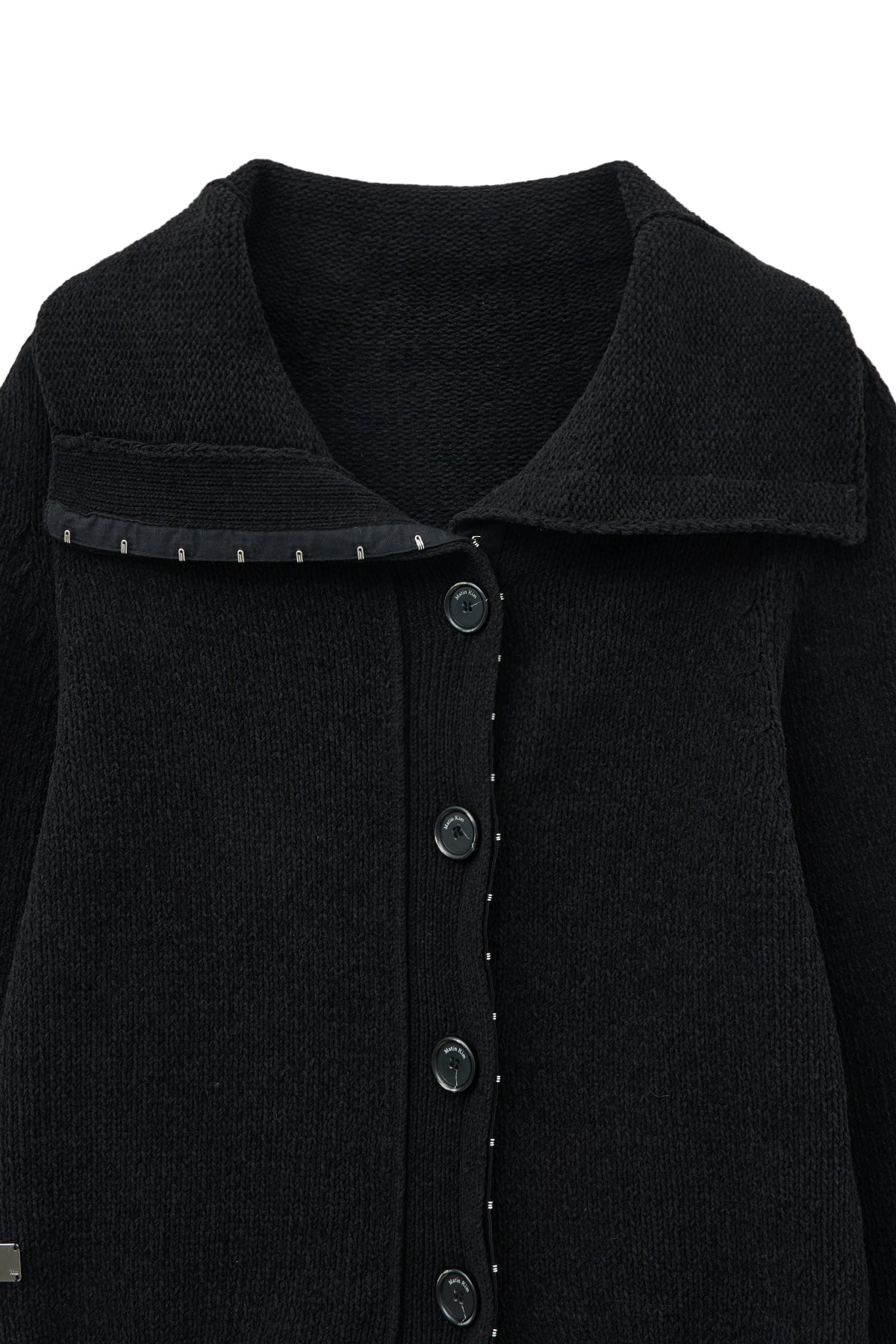 Matin Kim - Hook Point Two Way Cross Cardigan (Black) product image 3 | TRAB K-Fashion Australia