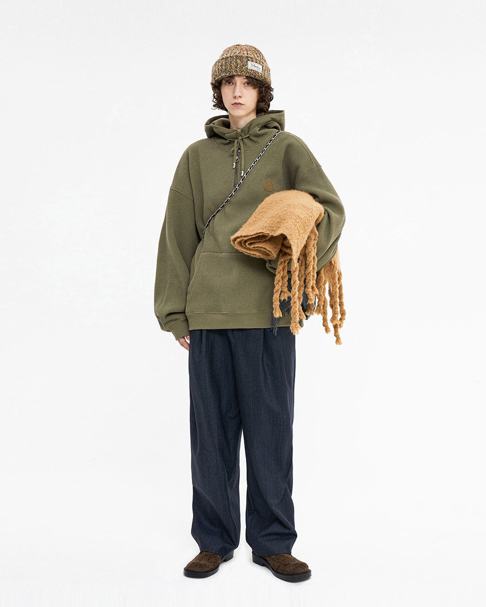 Ader Error - Speric logo hoodie (Brown) product image 4 | TRAB K-Fashion Australia