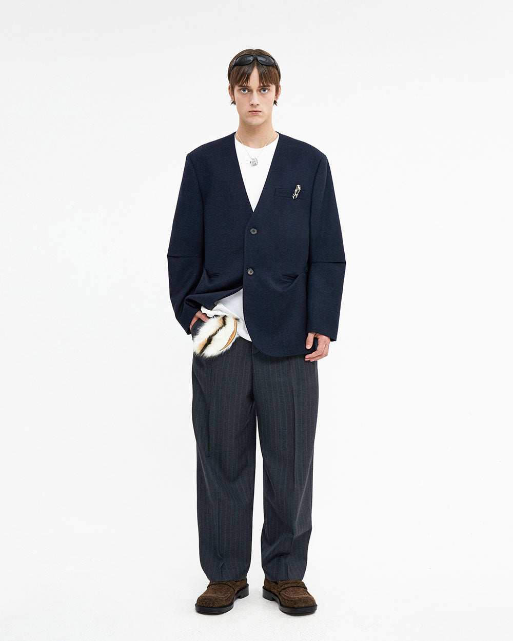 Ader Error - Ortei blazer (Navy) product image 4 | TRAB K-Fashion Australia