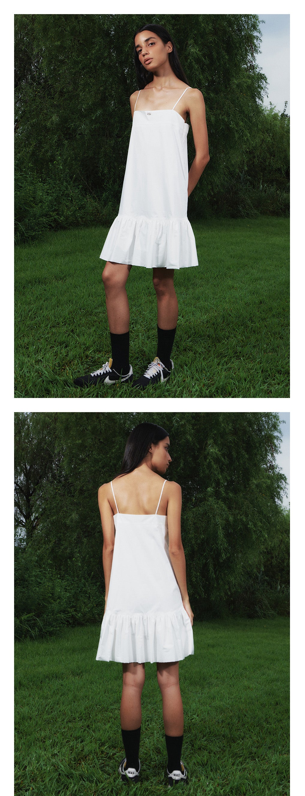 Kijun - Shirring Puff Mini Dress (Off-White) product image 1 | TRAB K-Fashion Australia