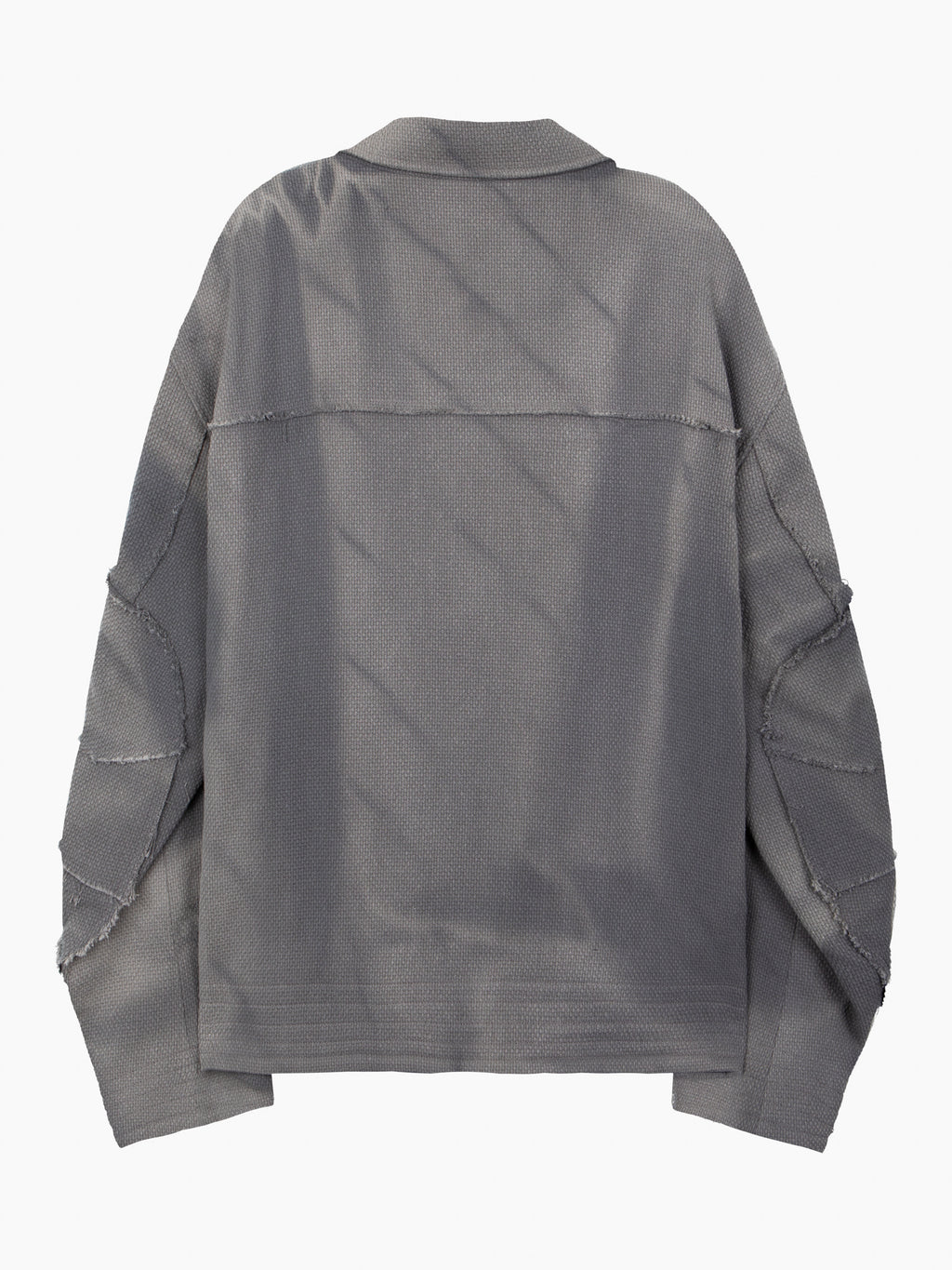 Jiyong Kim - Sun-Bleached Raw Edged Jacket (Grey) product image 10 | TRAB K-Fashion Australia