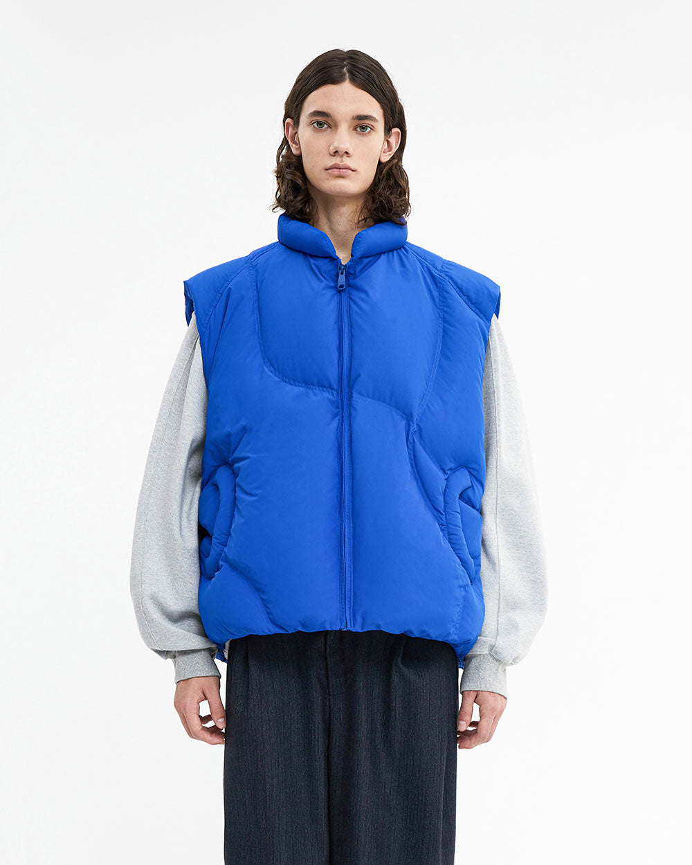 Ader Error - Clade puffer vest (Z-Blue) product image 1 | TRAB K-Fashion Australia