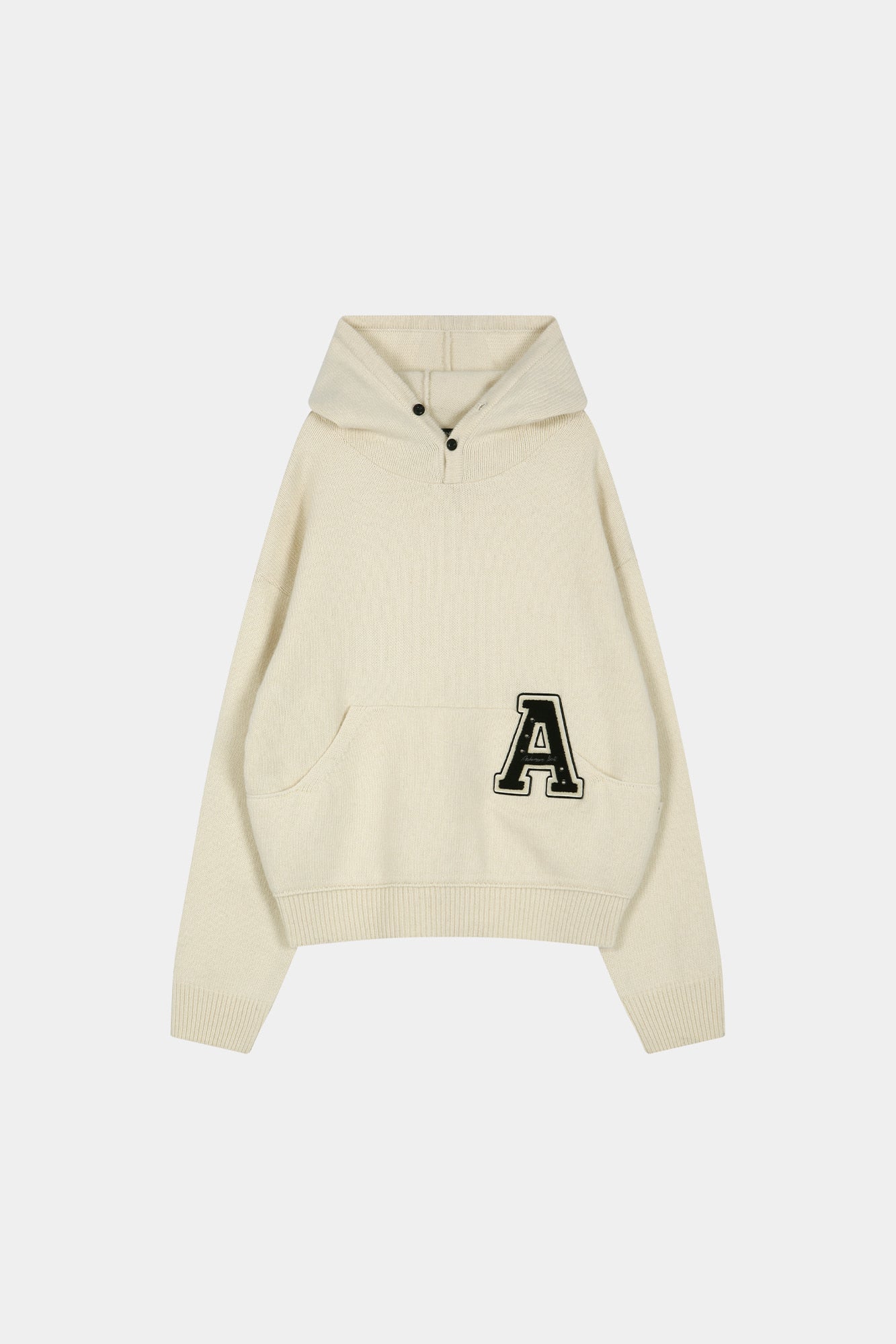 Andersson Bell - (essential) Unisex Varsity Patch Hoodie (cream) (Cream) product image 9 | TRAB K-Fashion Australia