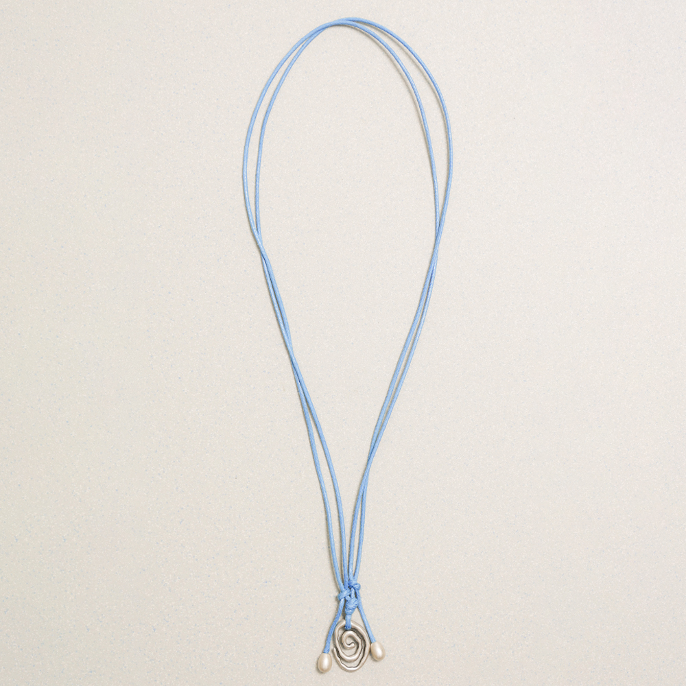 Towtow Archive - Minima Spiral Necklace (Silver) product image 3 | TRAB K-Fashion Australia