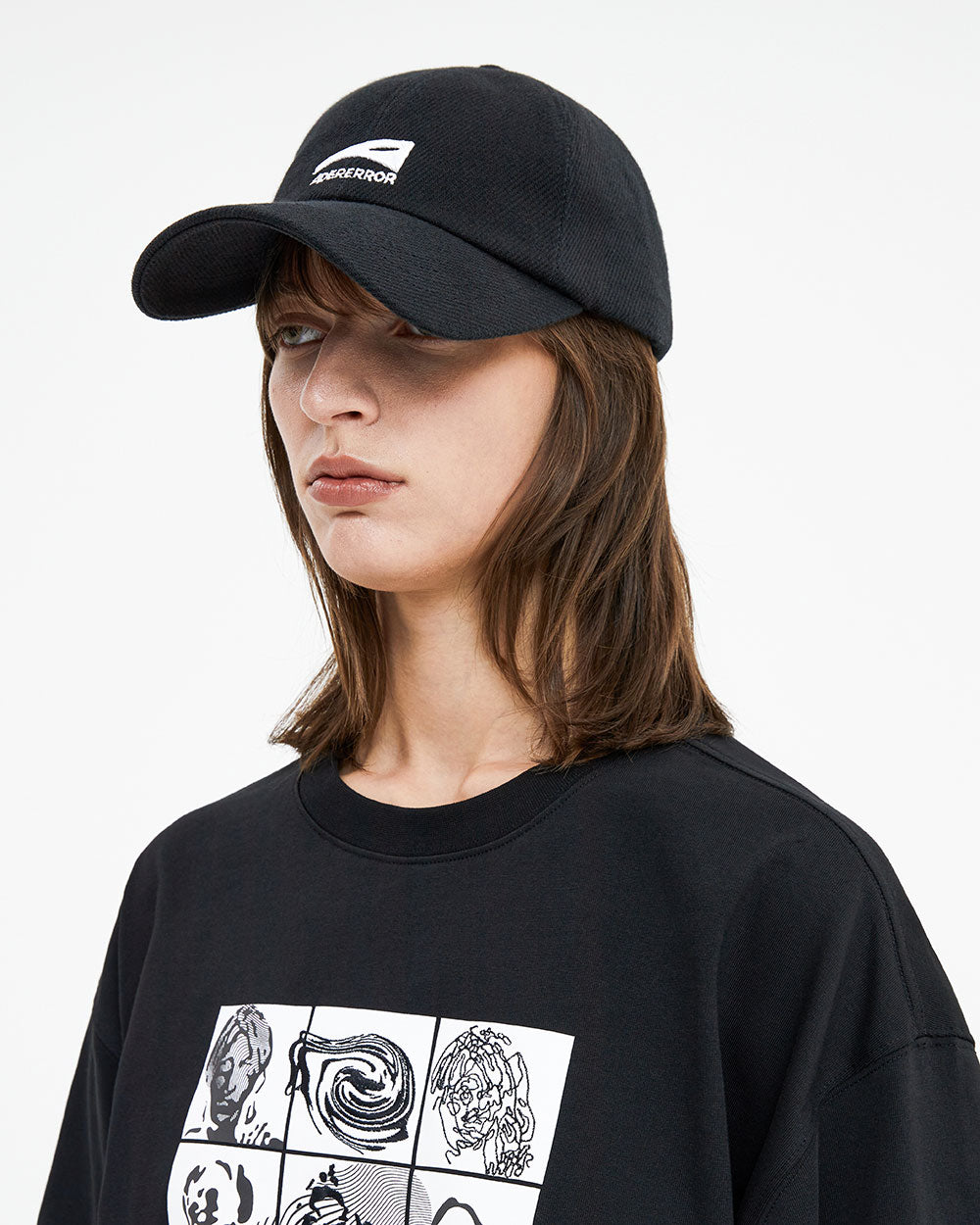 Ader Error - Enty logo cap (Noir) product image 6 | TRAB K-Fashion Australia