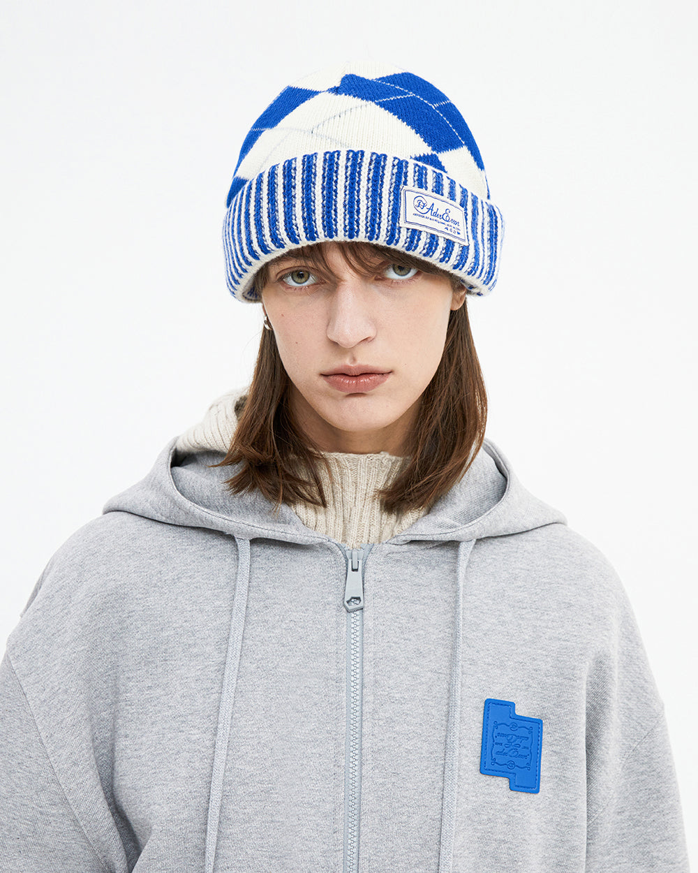 Ader Error - Tenit beanie (Z-Blue) product image 6 | TRAB K-Fashion Australia