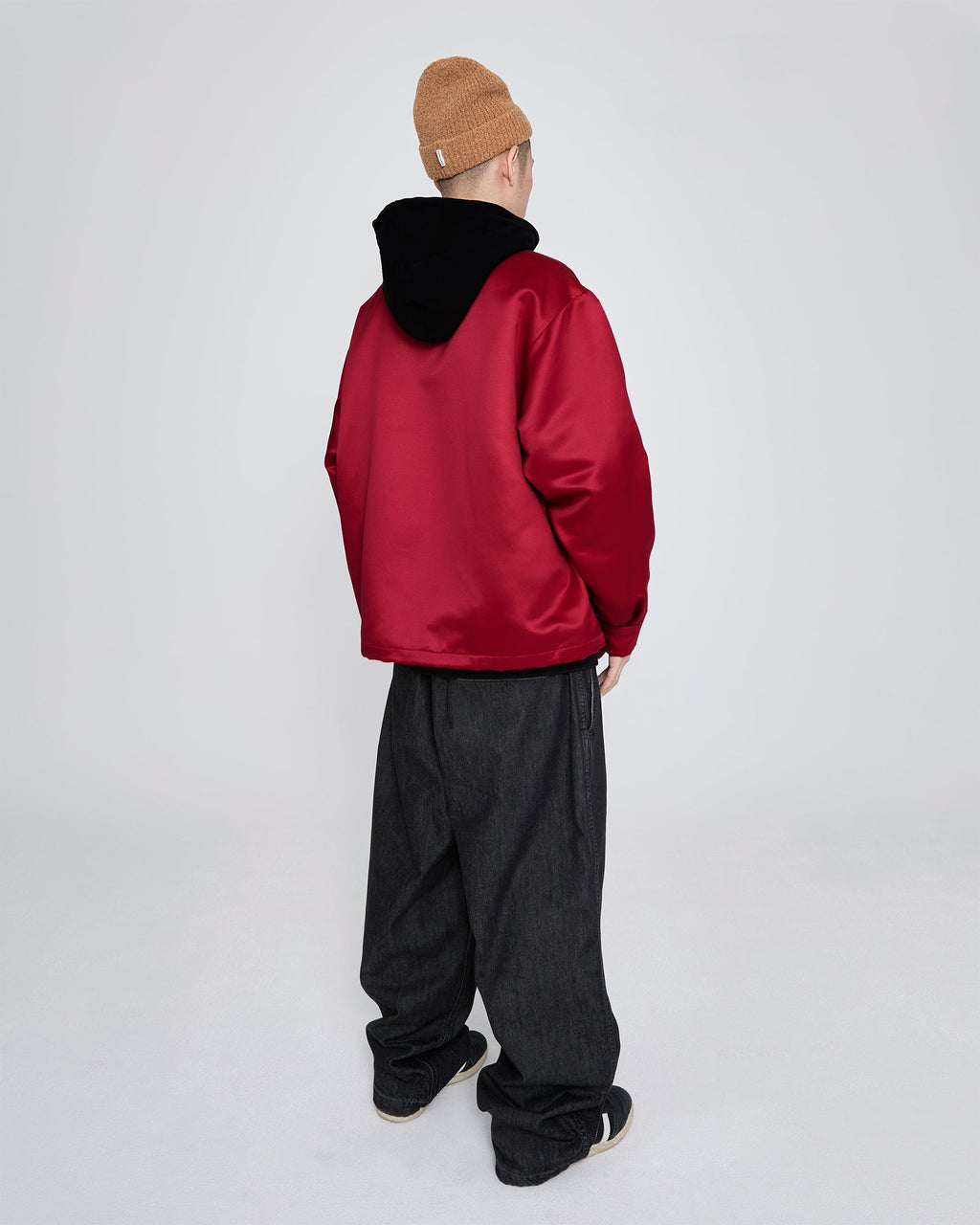 yeseyesee - Chain Stitch Logo Coach Jacket (Red) product image 9 | TRAB K-Fashion Australia