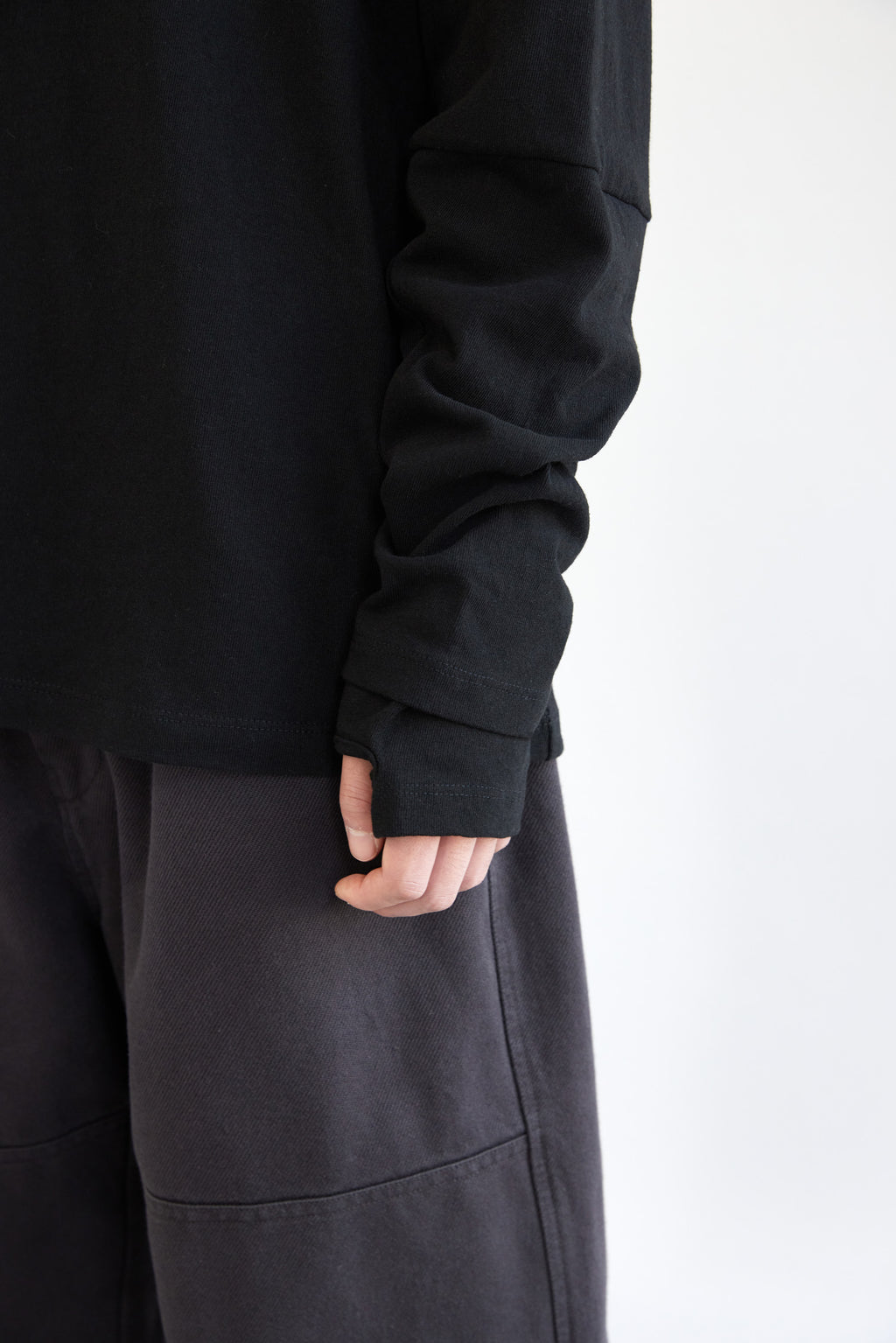 Hatchingroom - Double Sleeve Tee (Black) product image 8 | TRAB K-Fashion Australia