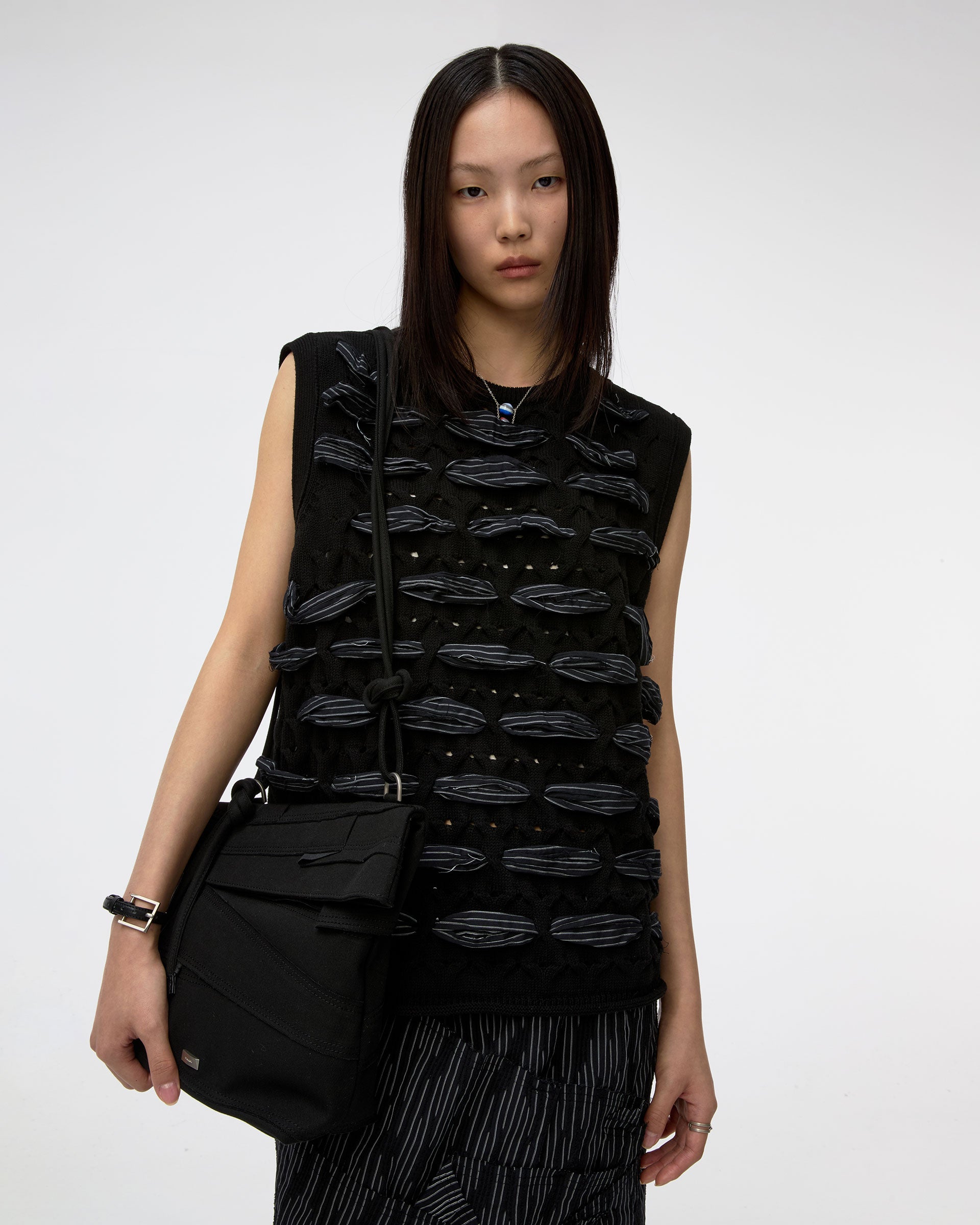 Ader Error - Knit Vest Product. 58 (Noir) product image 6 | TRAB K-Fashion Australia