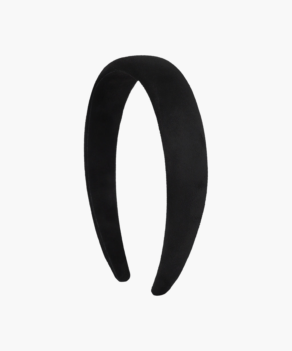 Marithe & Francois Girbaud - Circle Logo Suede Hairband (Black) product image 1 | TRAB K-Fashion Australia