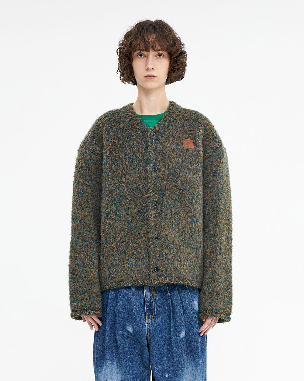 Ader Error - Mingle cardigan (Green) product image 1 | TRAB K-Fashion Australia
