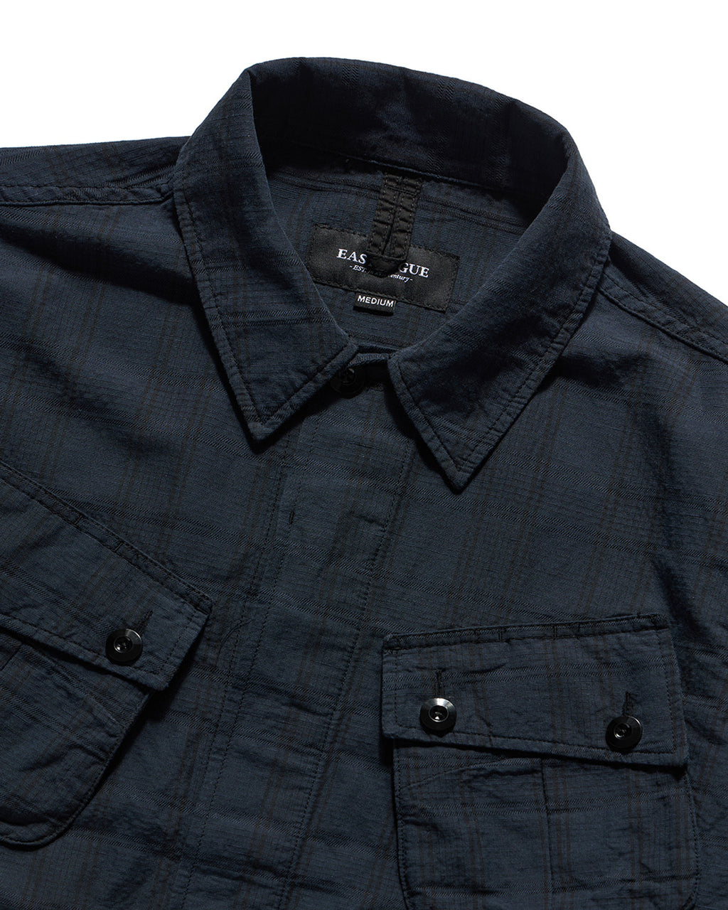 Eastlogue - Jungle Fatigue Jacket (Navy Linen Check) product image 7 | TRAB K-Fashion Australia