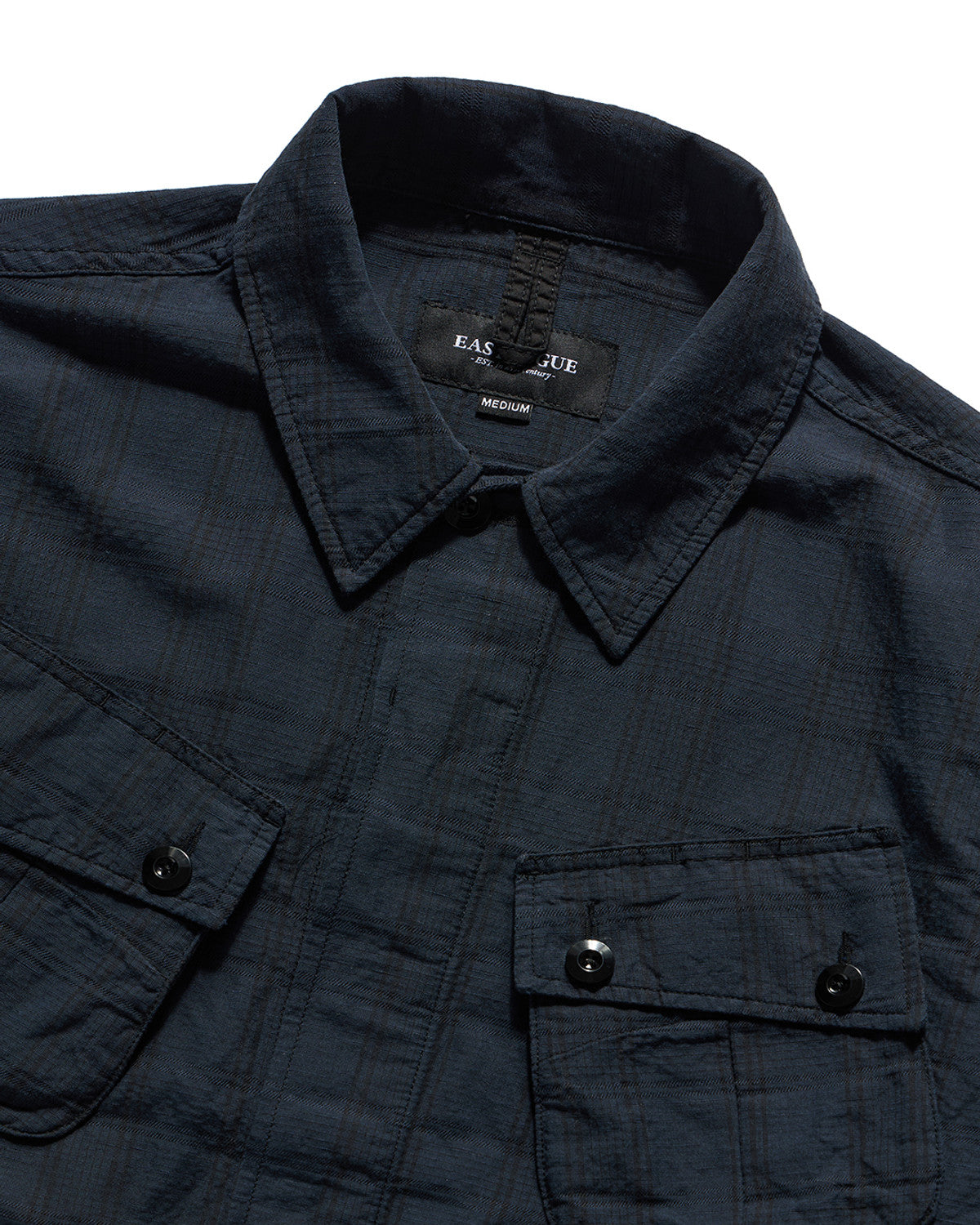 Eastlogue - Jungle Fatigue Jacket (Navy Linen Check) product image 7 | TRAB K-Fashion Australia