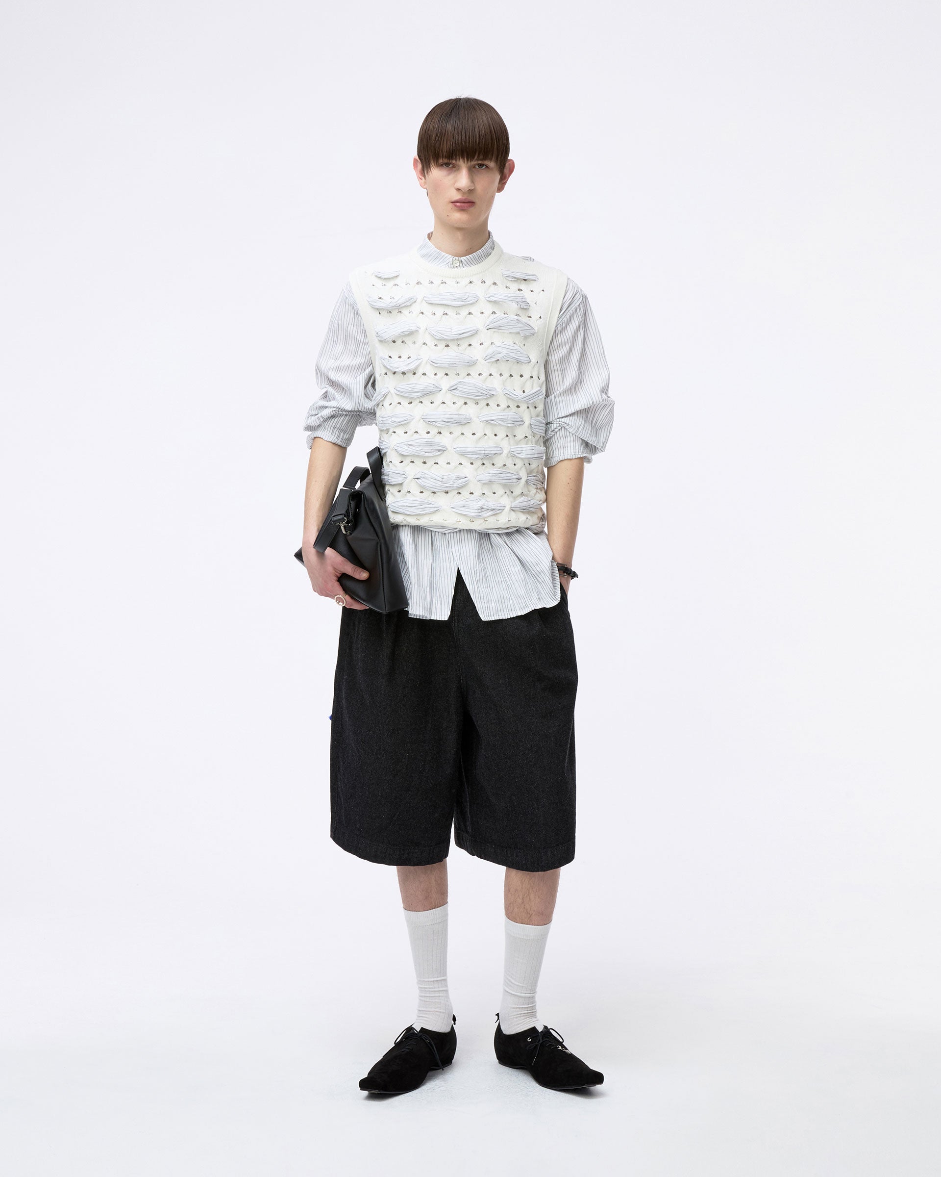 Ader Error - Knit Vest Product. 58 (White) product image 1 | TRAB K-Fashion Australia