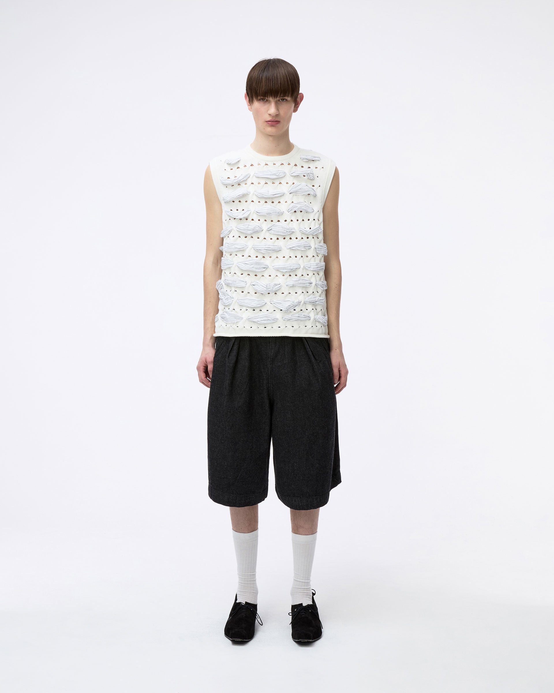 Ader Error - Knit Vest Product. 58 (White) product image 2 | TRAB K-Fashion Australia