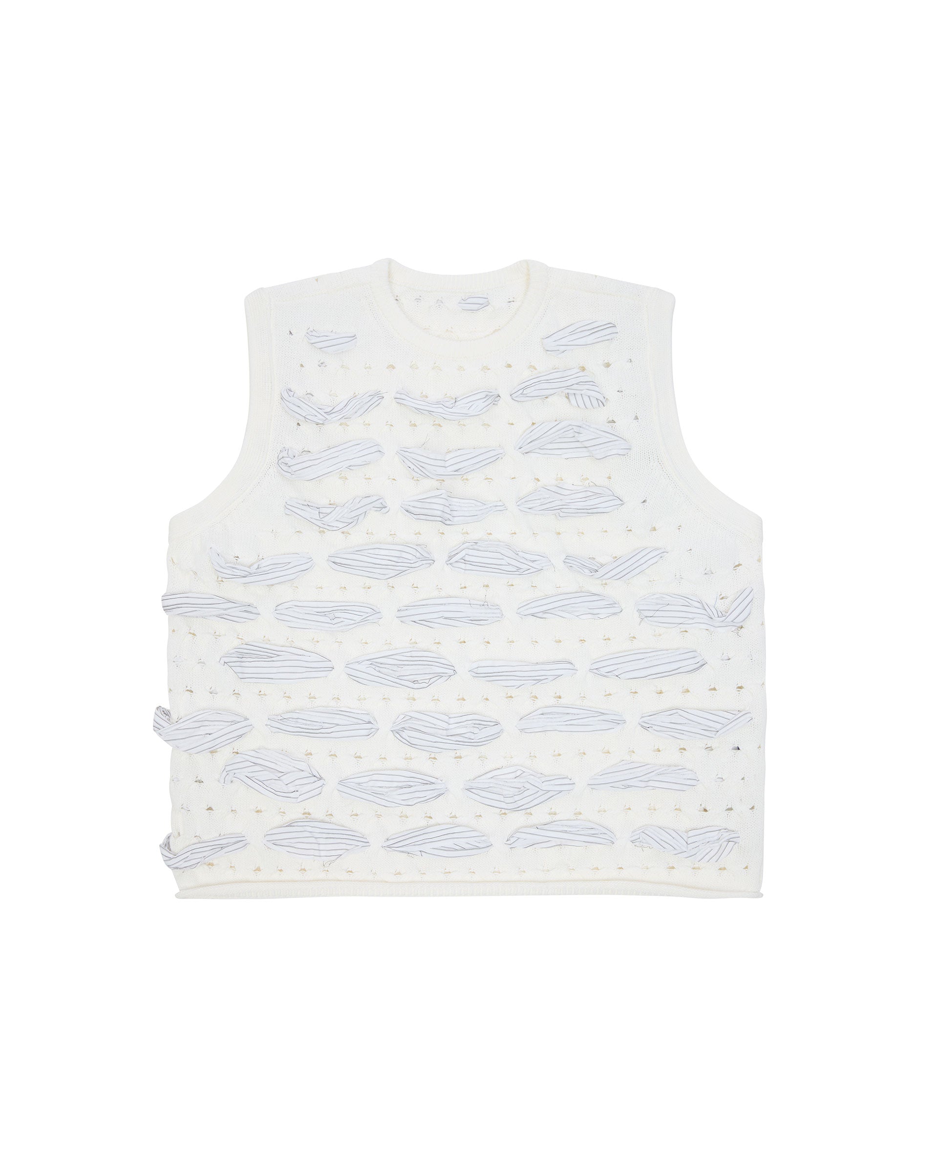 Ader Error - Knit Vest Product. 58 (White) product image 9 | TRAB K-Fashion Australia